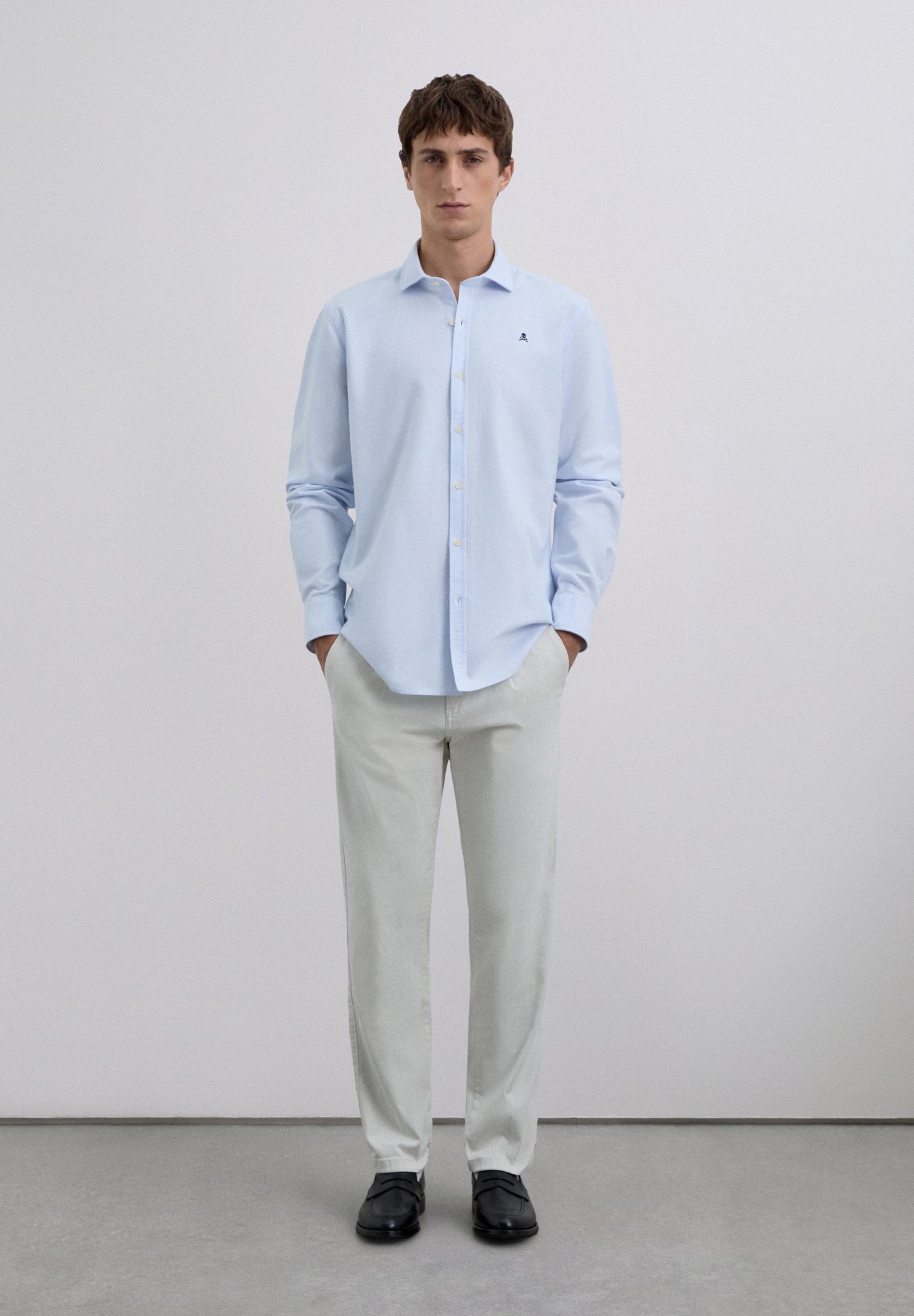 CAMISA OXFORD CALAVERA