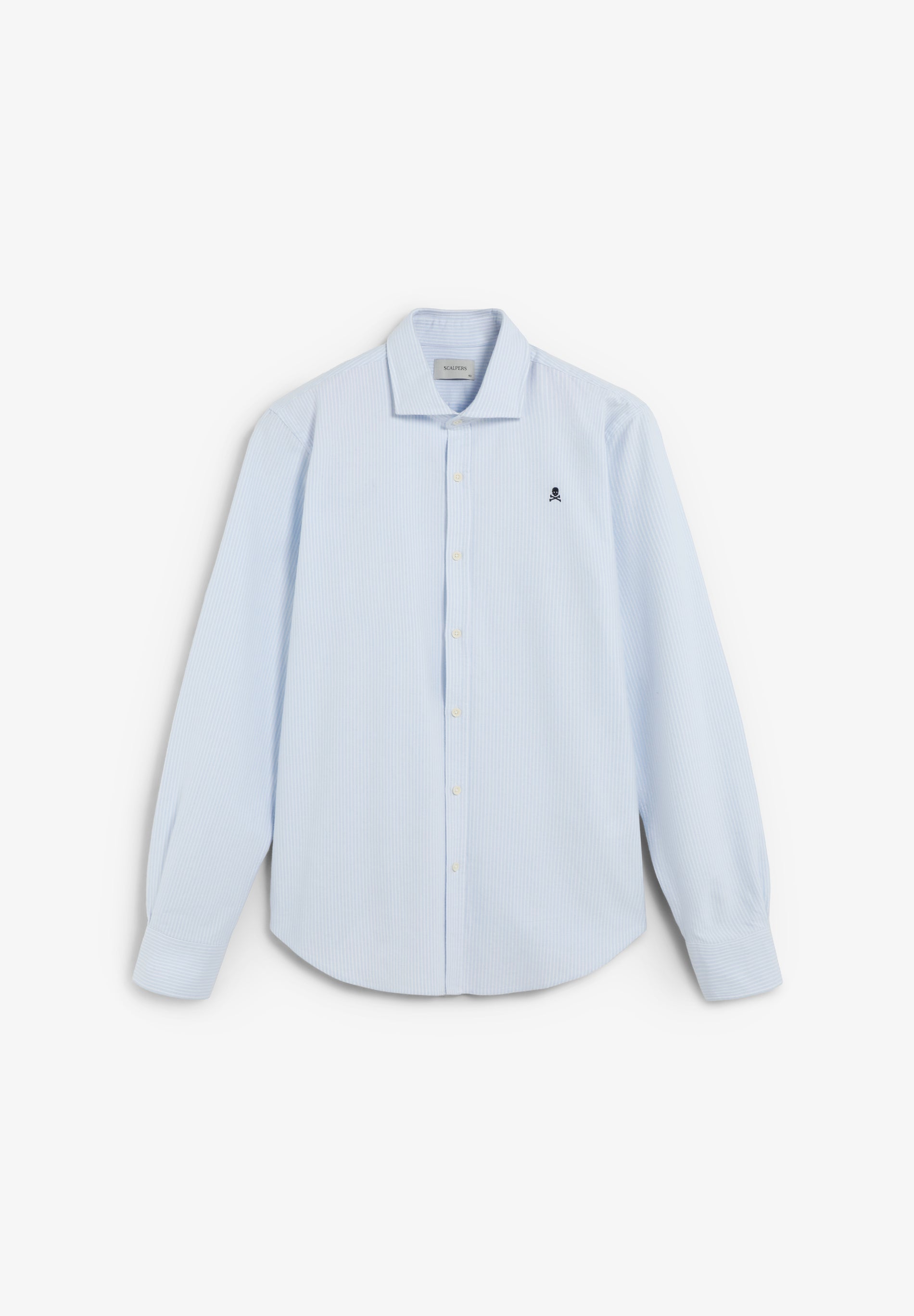 CAMISA OXFORD RAYAS CALAVERA