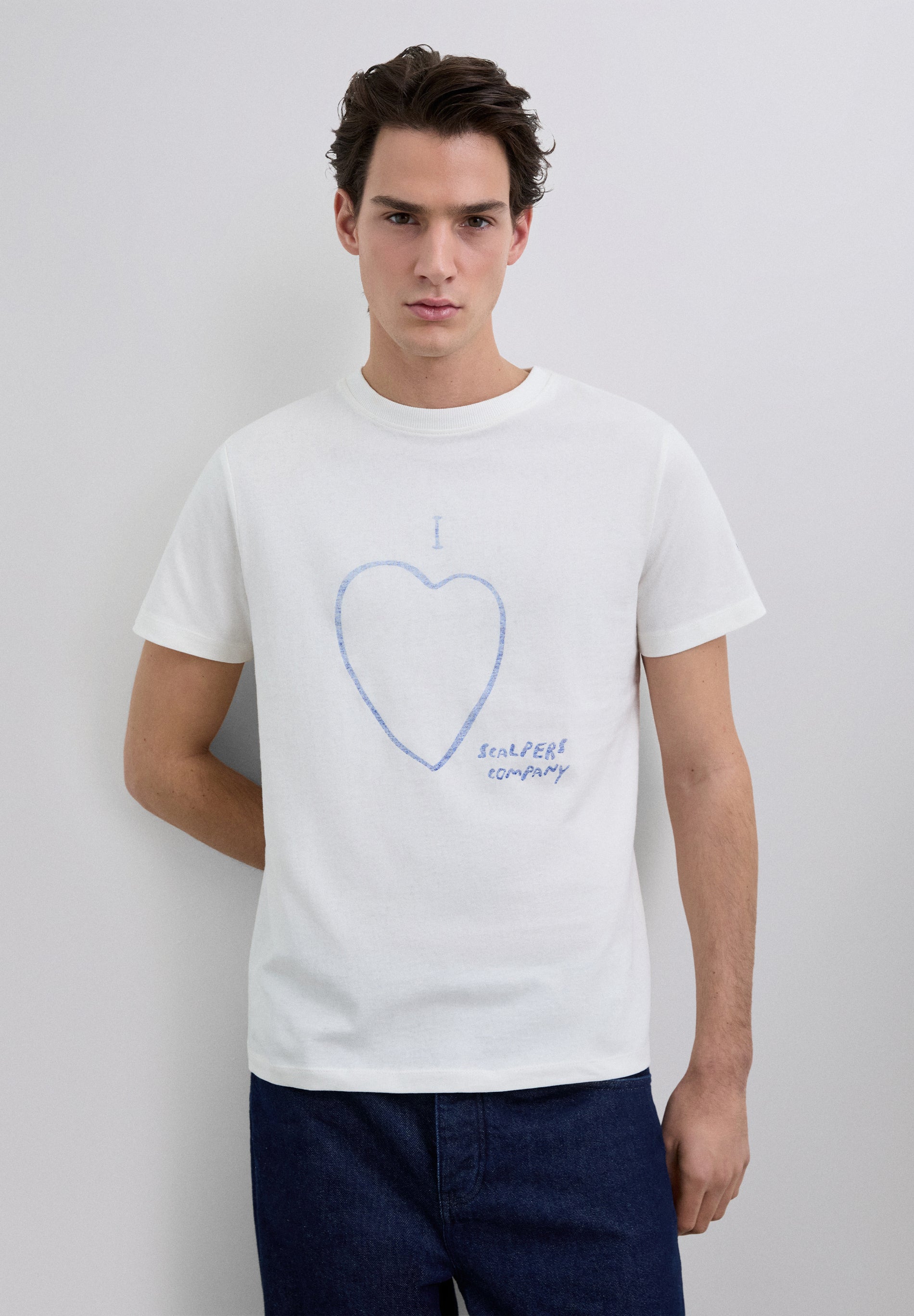 CAMISETA EFECTO LAVADO ESTAMPADA