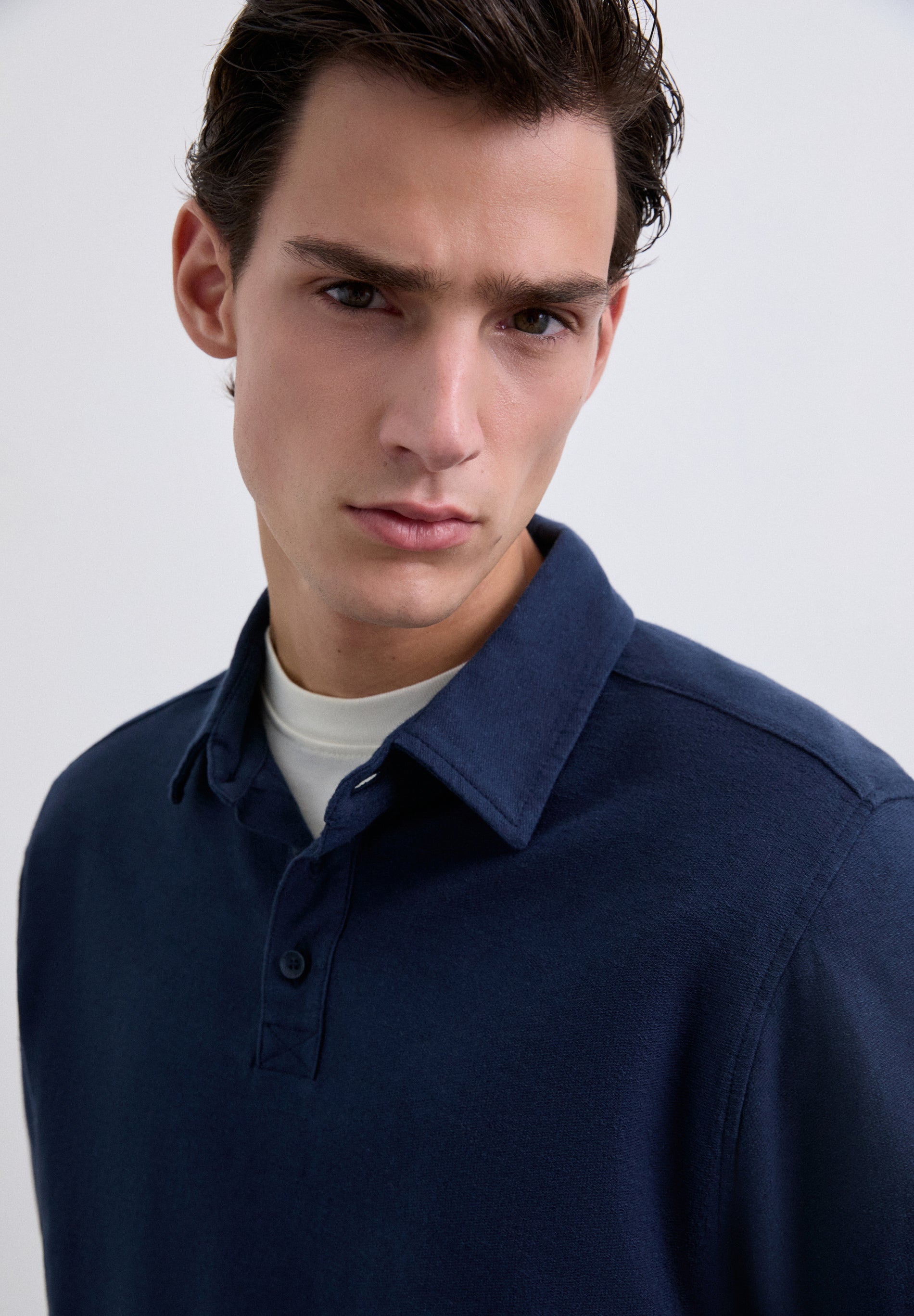 POLO MANGA LARGA PUNTO