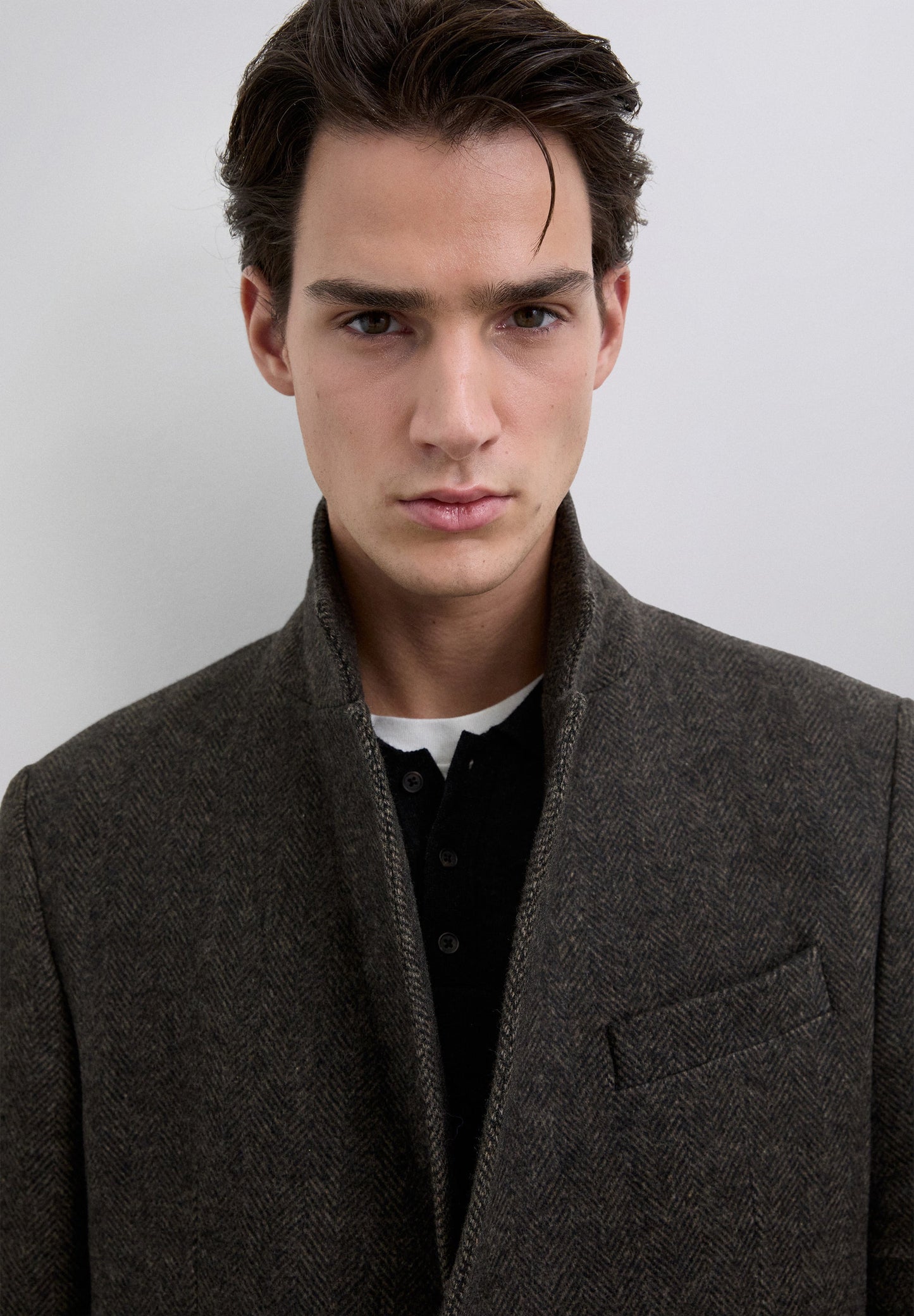 ABRIGO ESPIGA DE LANA