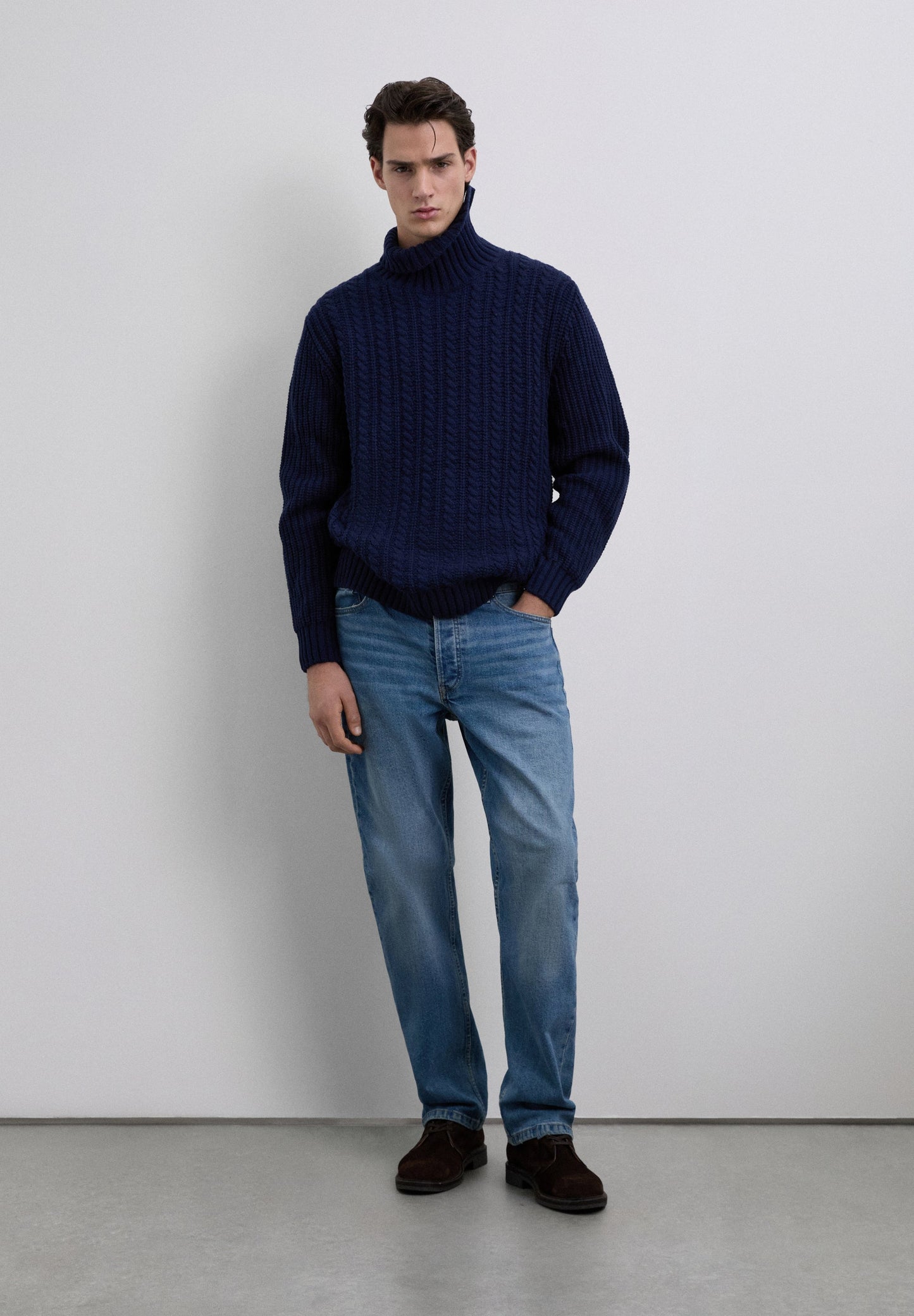 JERSEY CUELLO ALTO TRENZADO