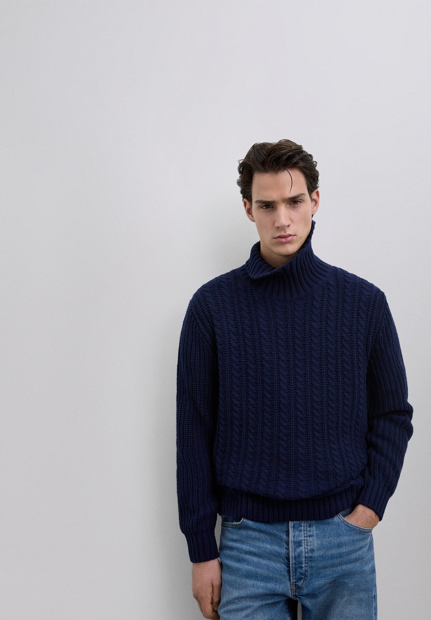 JERSEY CUELLO ALTO TRENZADO