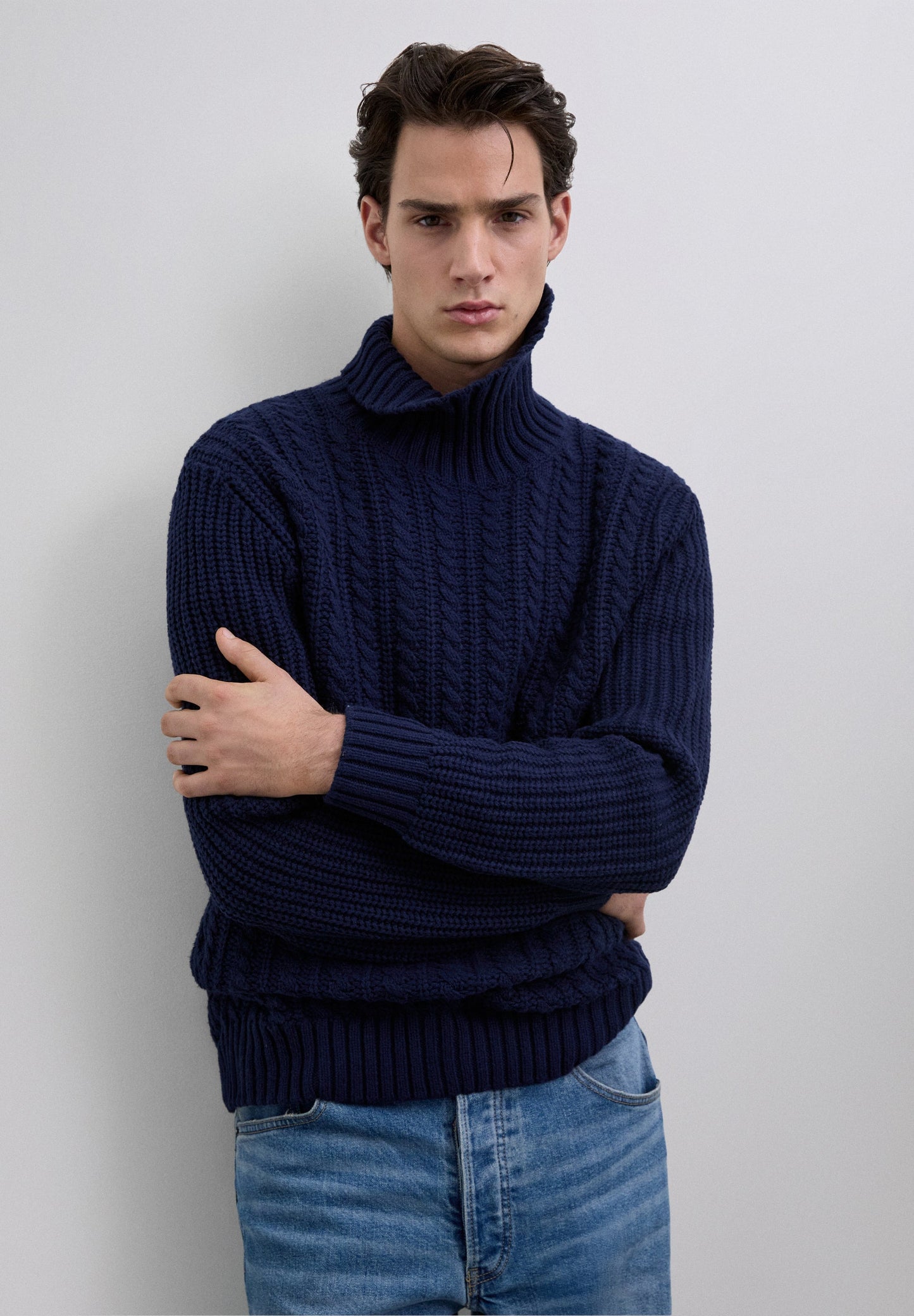 JERSEY CUELLO ALTO TRENZADO