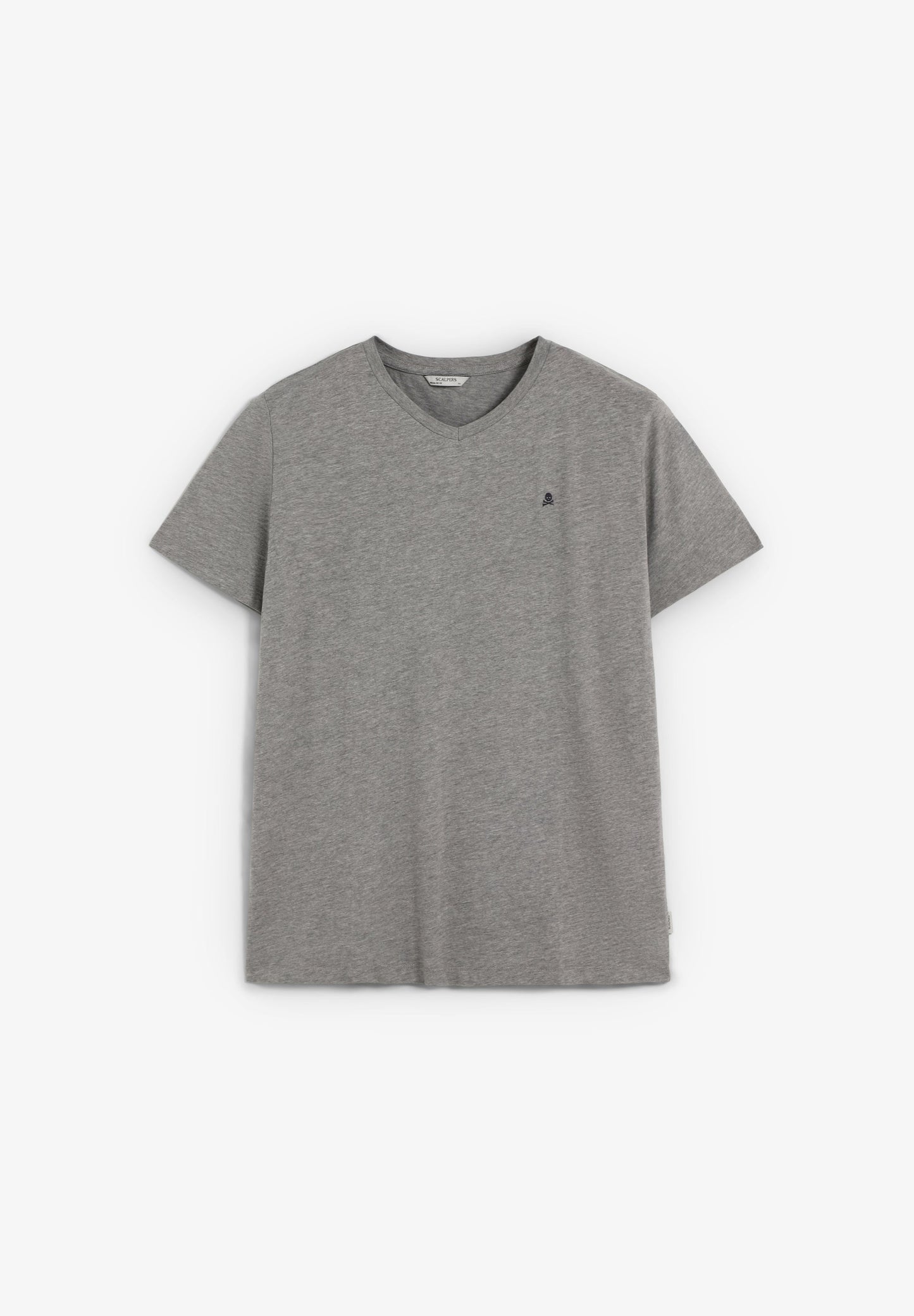 CAMISETA CALAVERA BORDADA TONO