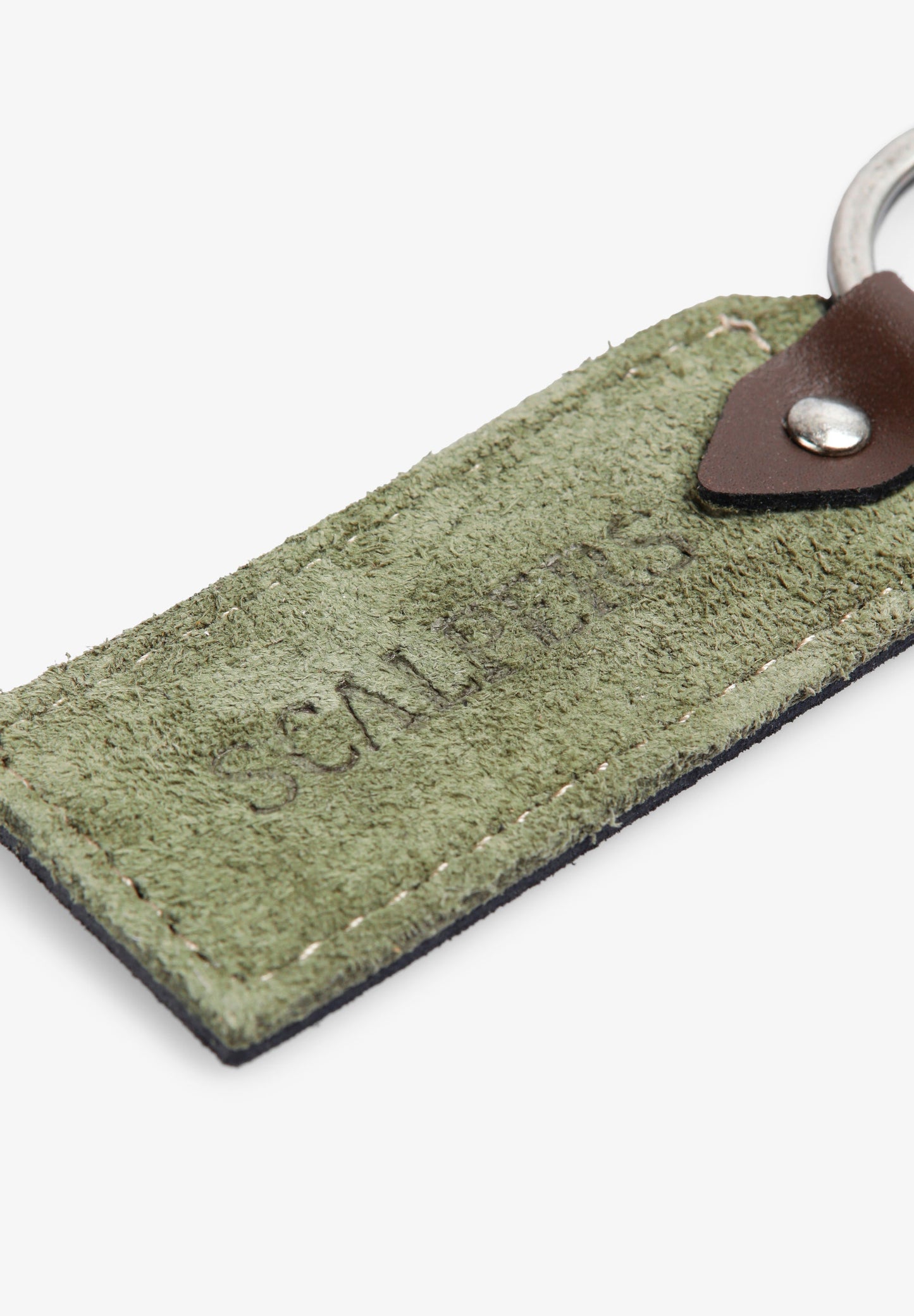 SCVINTAGE LEATHER KEYCHAIN