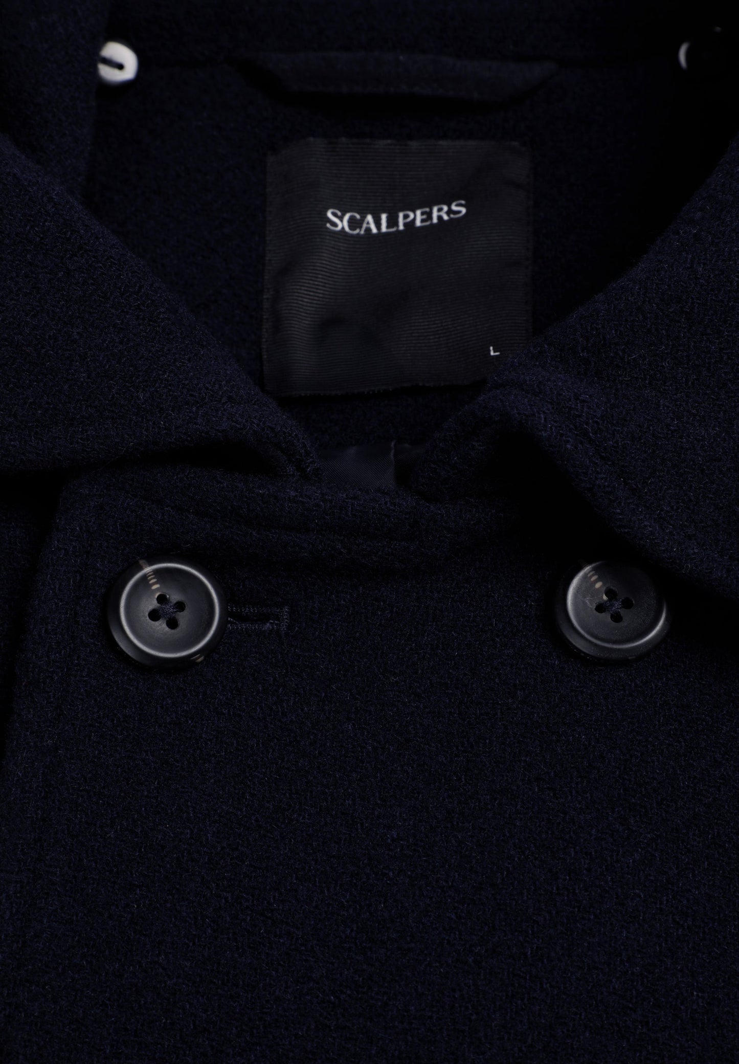 ABRIGO ABOTONADO CRUZADO LANA