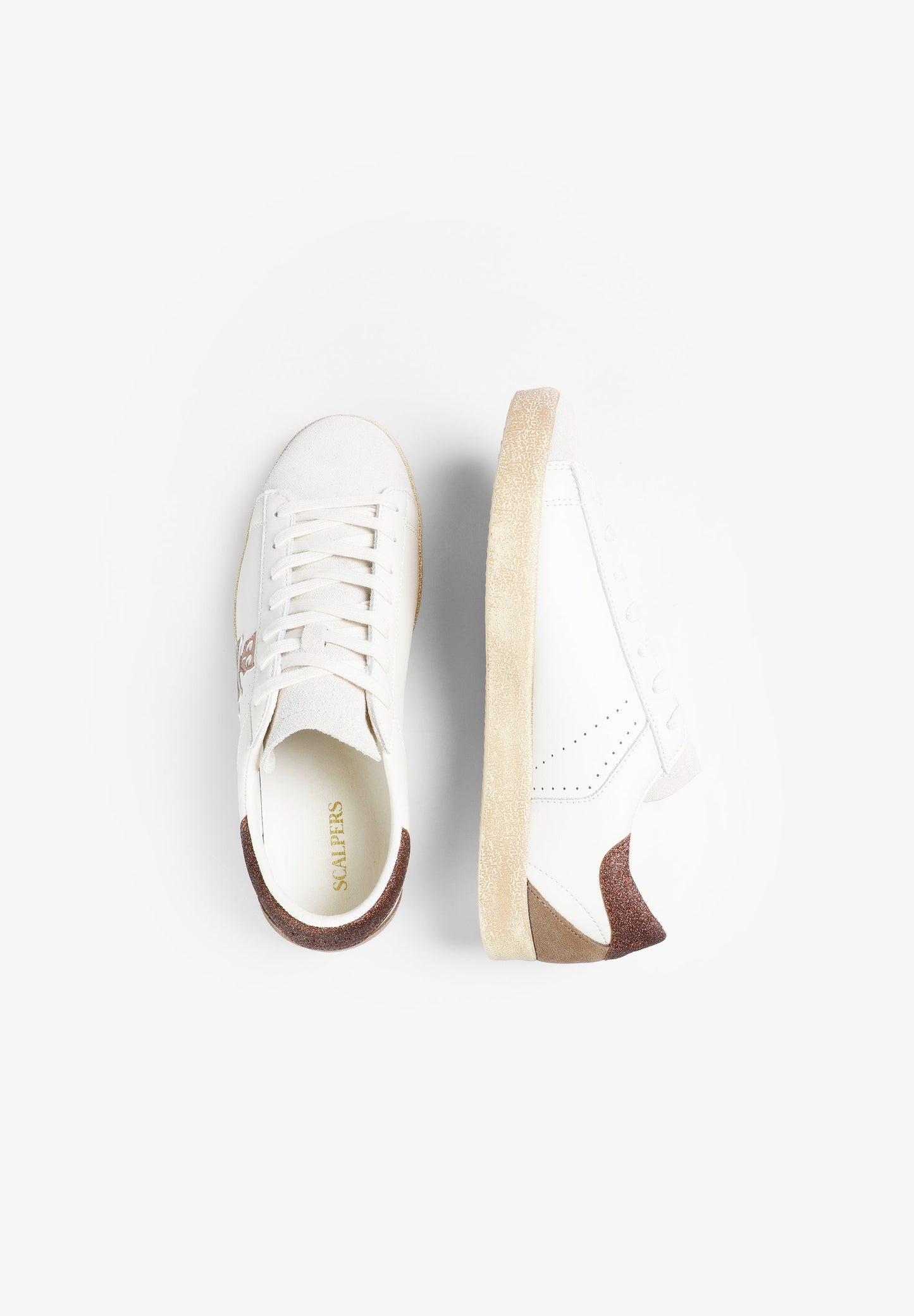 SNEAKERS CALAVERA METALIZADA