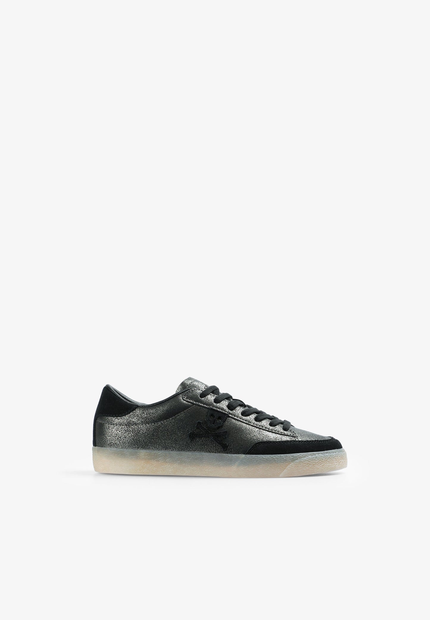 SNEAKERS METALIZADAS CALAVERA LATERAL