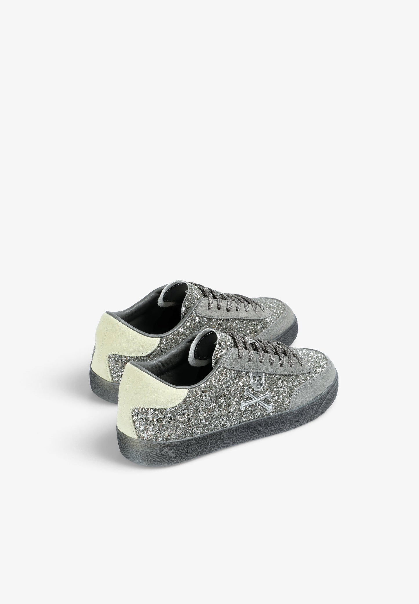 SNEAKERS GLITTER CALAVERA LATERAL