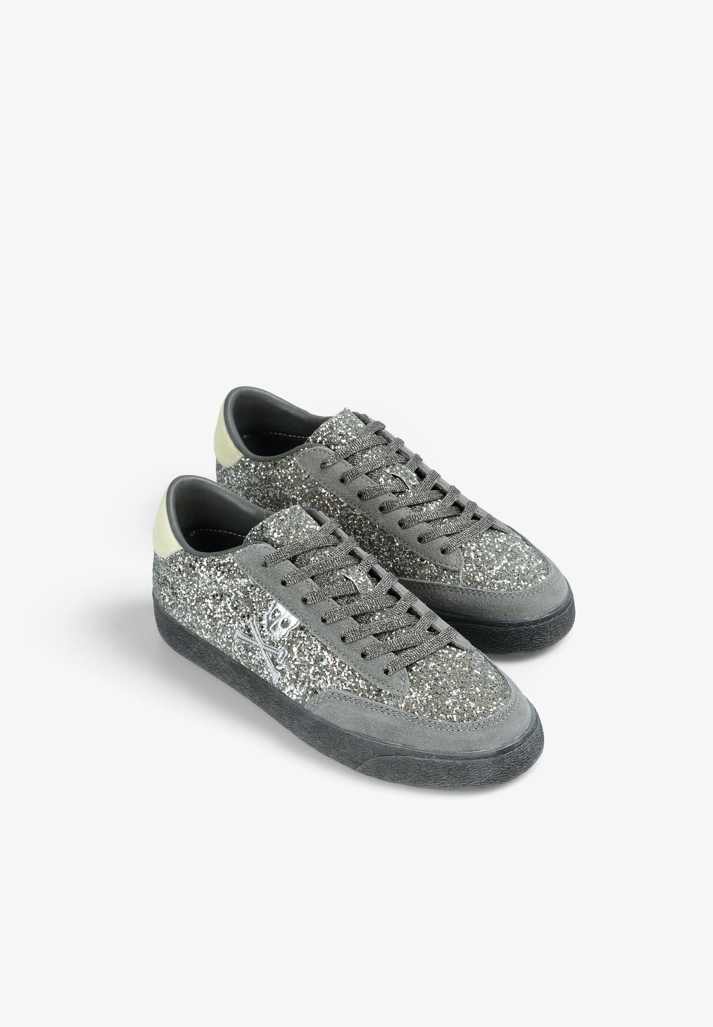 SNEAKERS GLITTER CALAVERA LATERAL