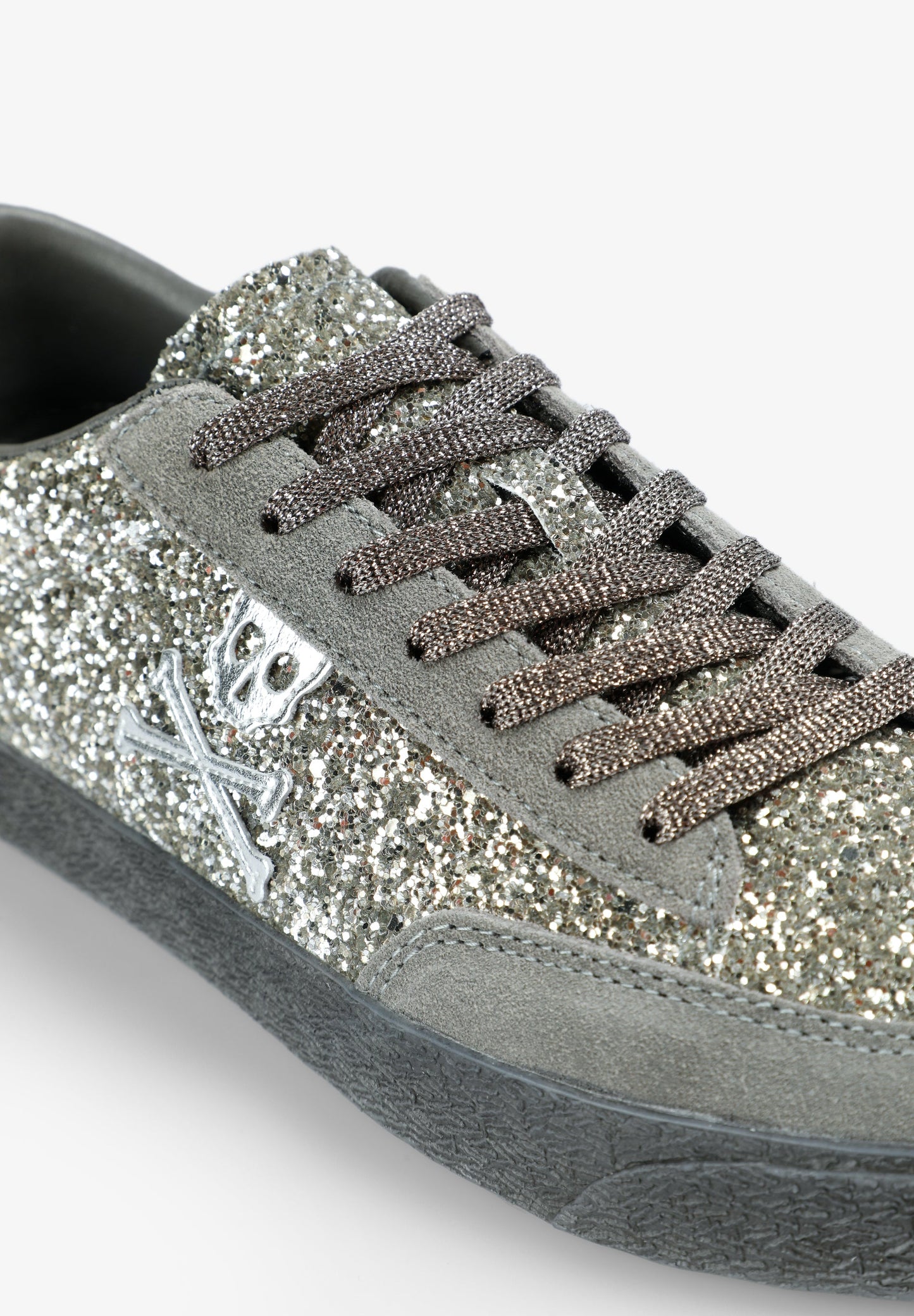 SNEAKERS GLITTER CALAVERA LATERAL