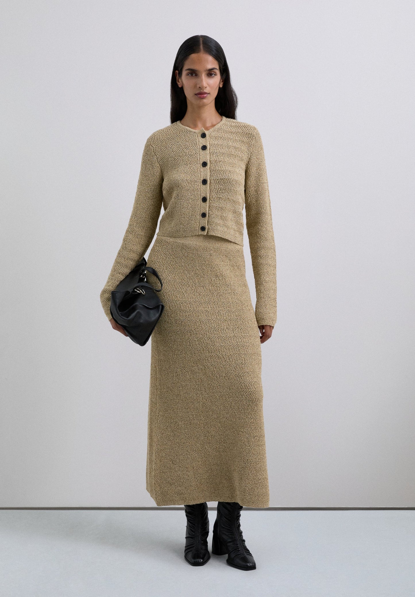 CÁRDIGAN PUNTO CONTRASTE