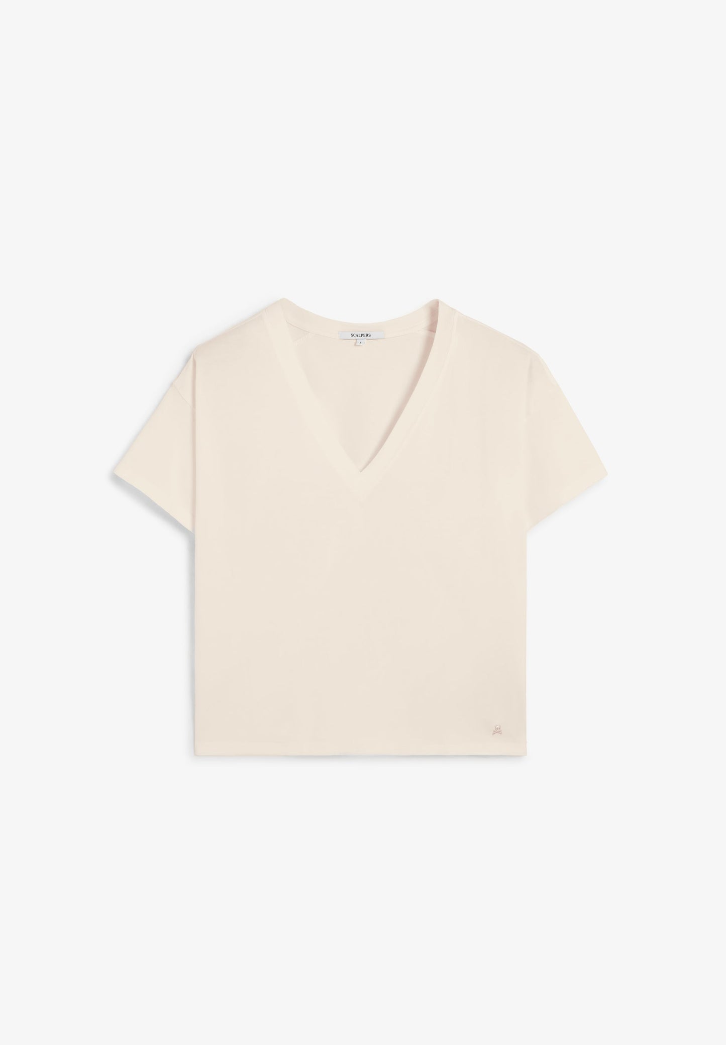 SCPLAINSKULLV TEE