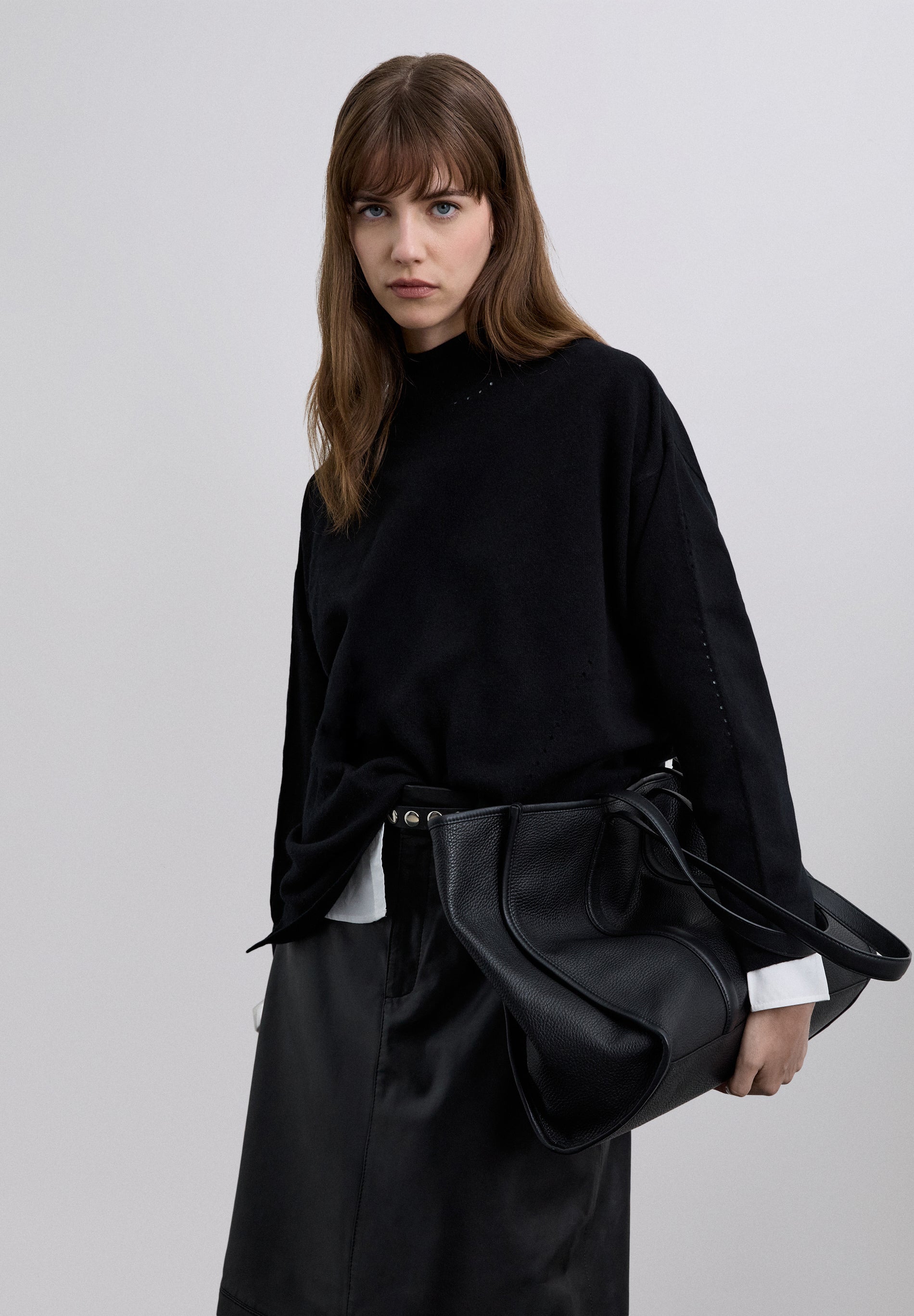 JERSEY CUELLO ALTO MEZCLA LANA