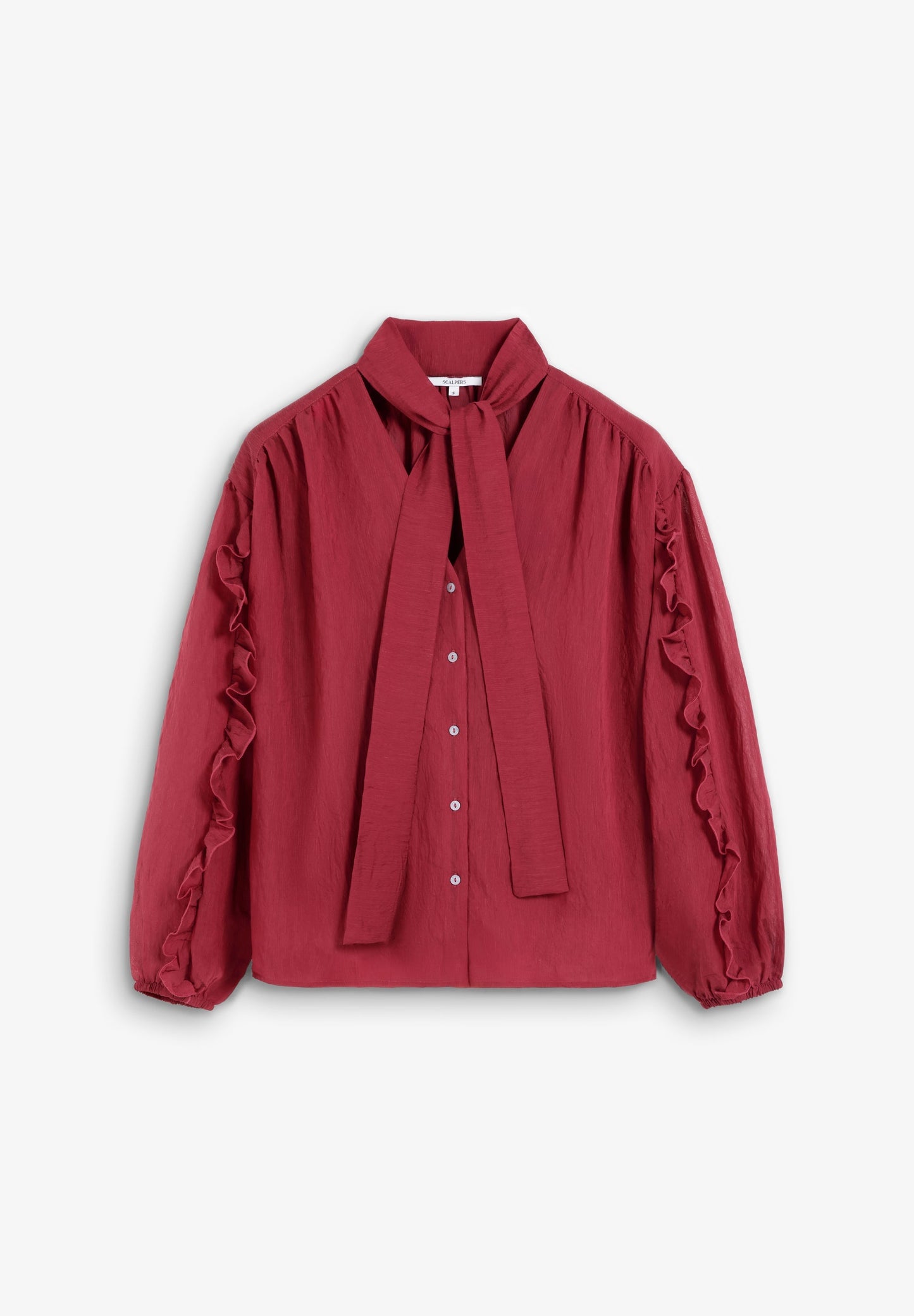 BLUSA DETALLE LAZO FRUNCES