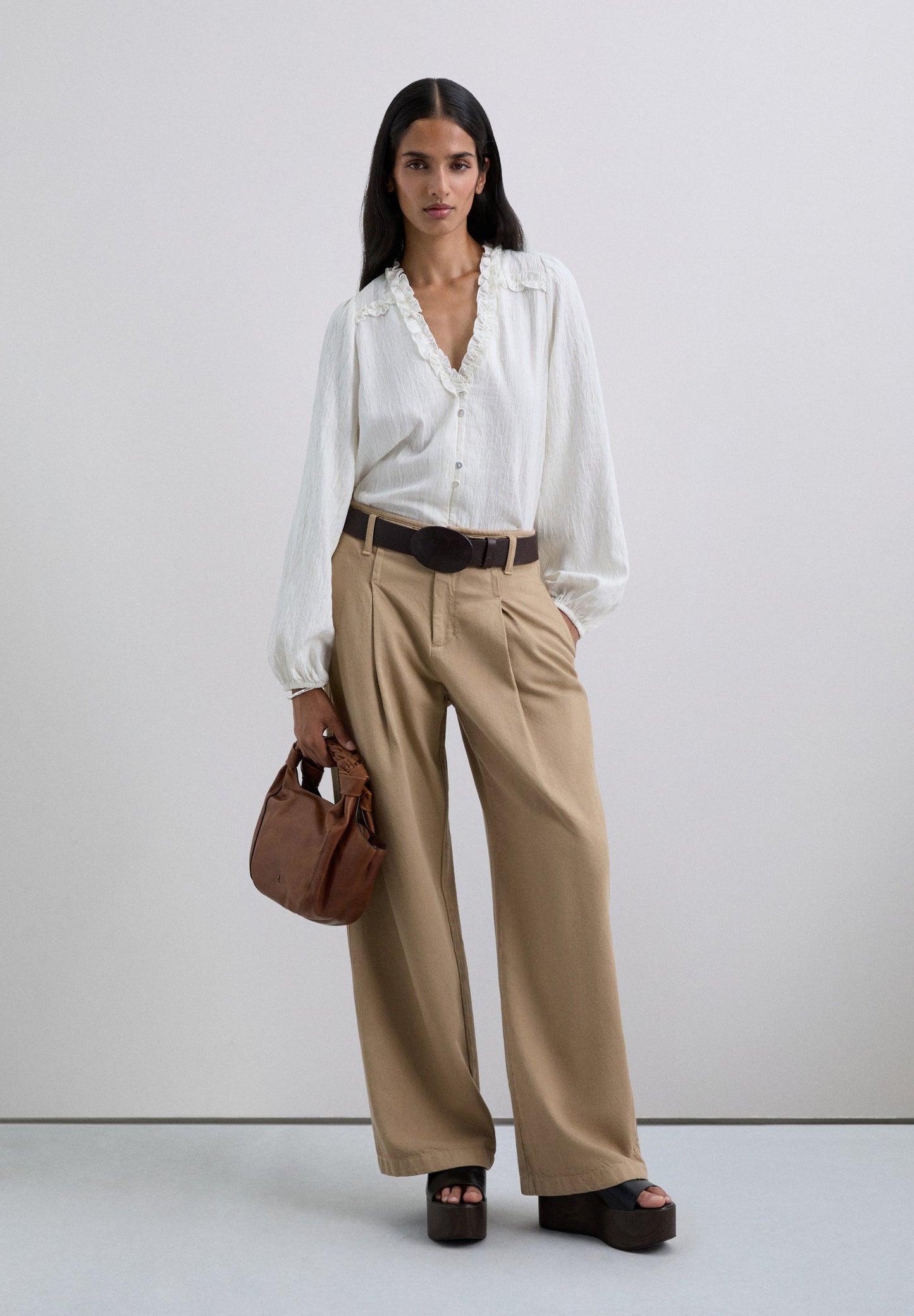 BLUSA FRUNCES HILO METALIZADO