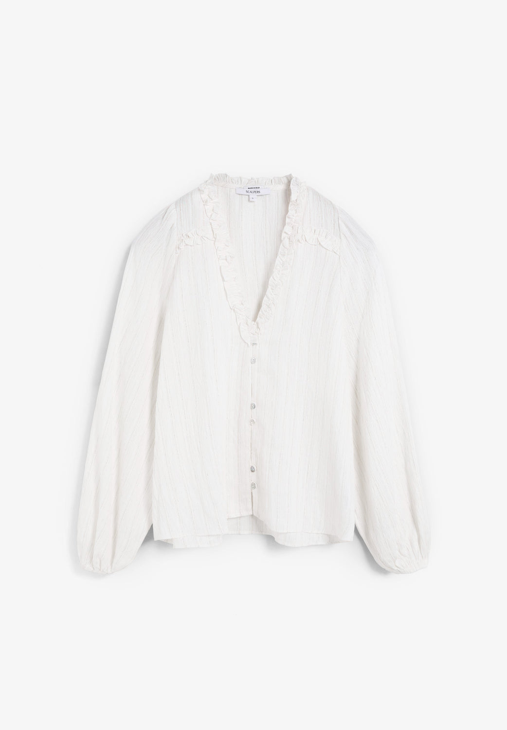 BLUSA FRUNCES HILO METALIZADO - Scalpers