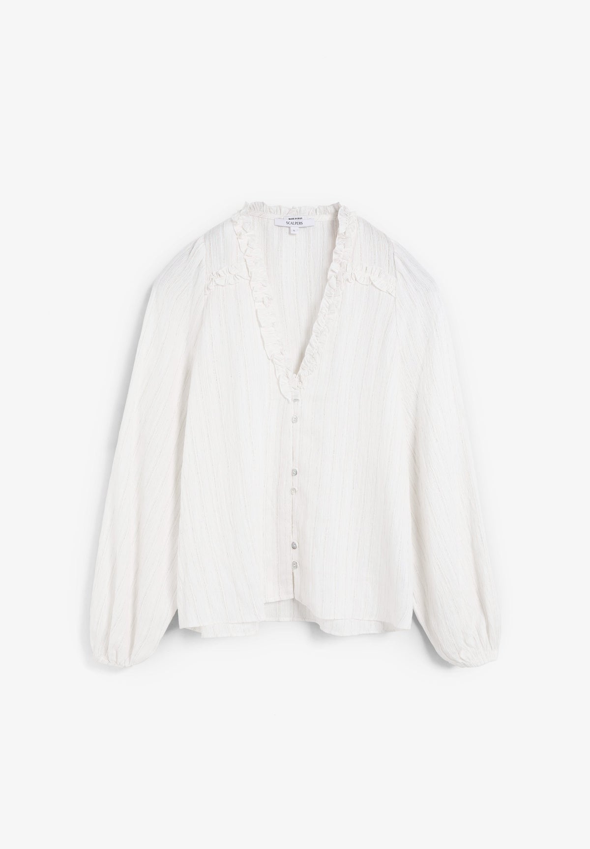 BLUSA FRUNCES HILO METALIZADO - Scalpers