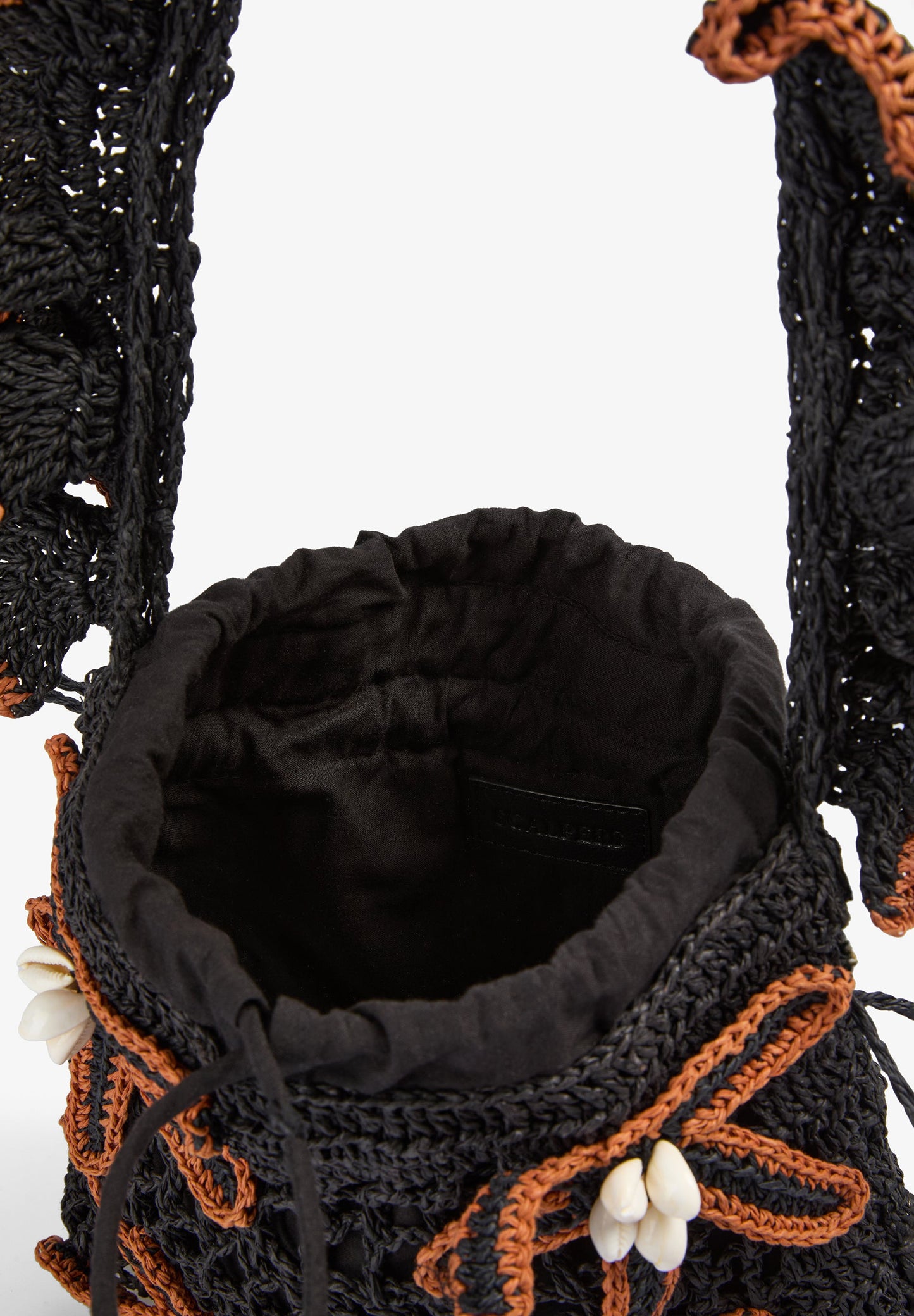 BOLSO RAFIA FLORES CONTRASTE