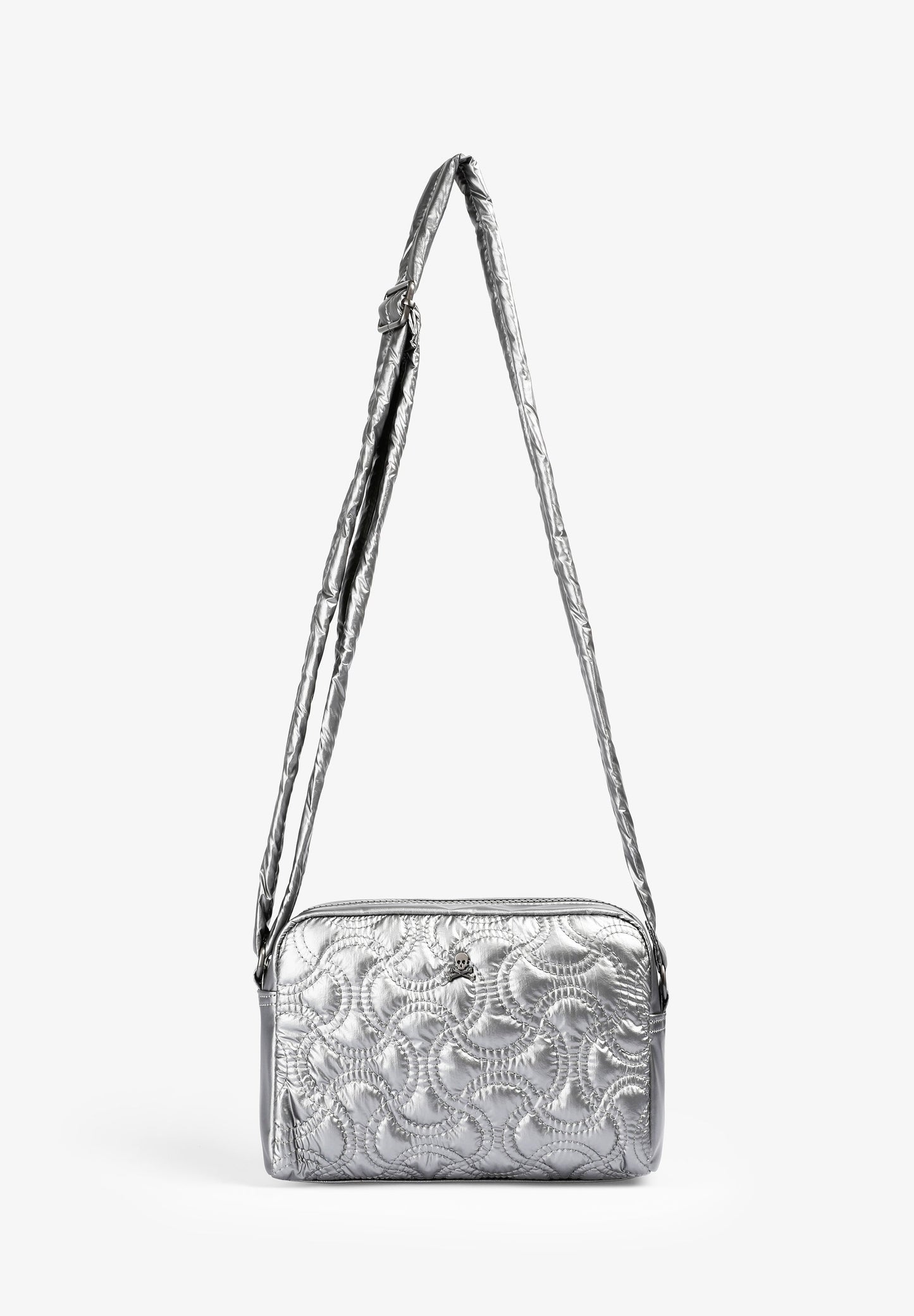BOLSO BANDOLERA METALIZADO ACOLCHADO