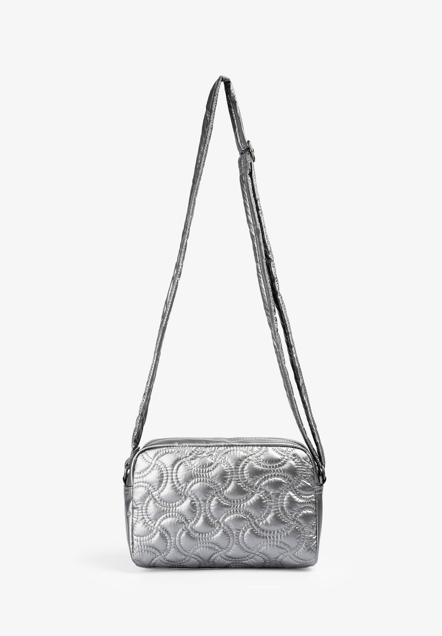 BOLSO BANDOLERA METALIZADO ACOLCHADO