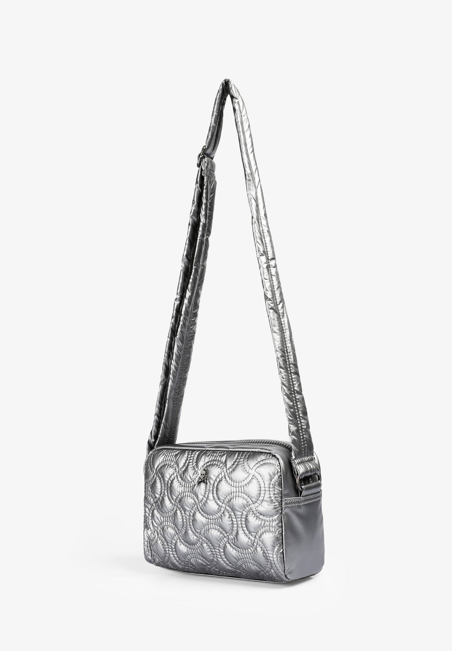 BOLSO BANDOLERA METALIZADO ACOLCHADO