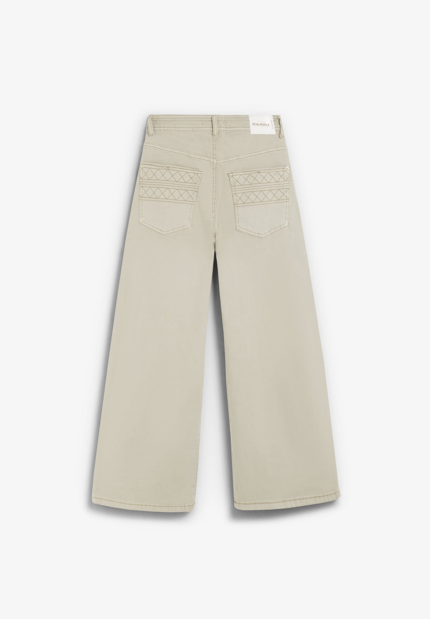 PANTALÓN TIRO ALTO DETALLE COSTURAS - Scalpers