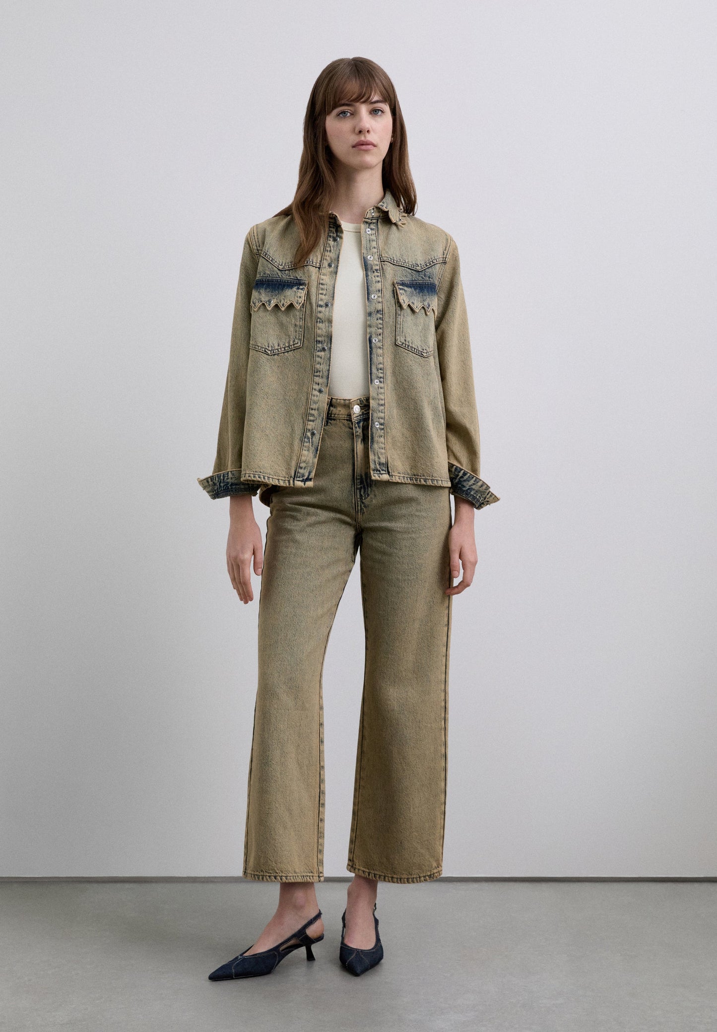 CAMISA VAQUERA EFECTO LAVADO