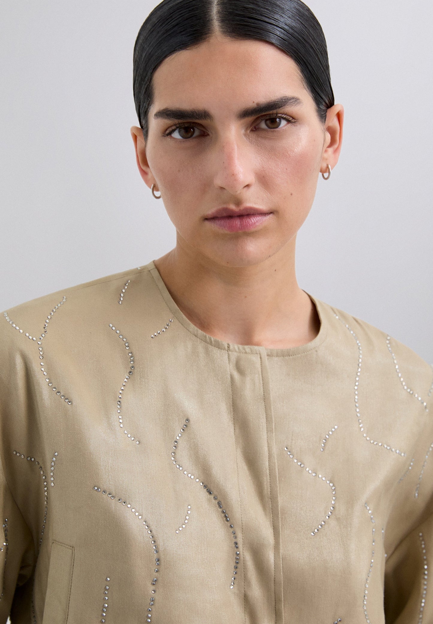 CHAQUETA BOMBER STRASS