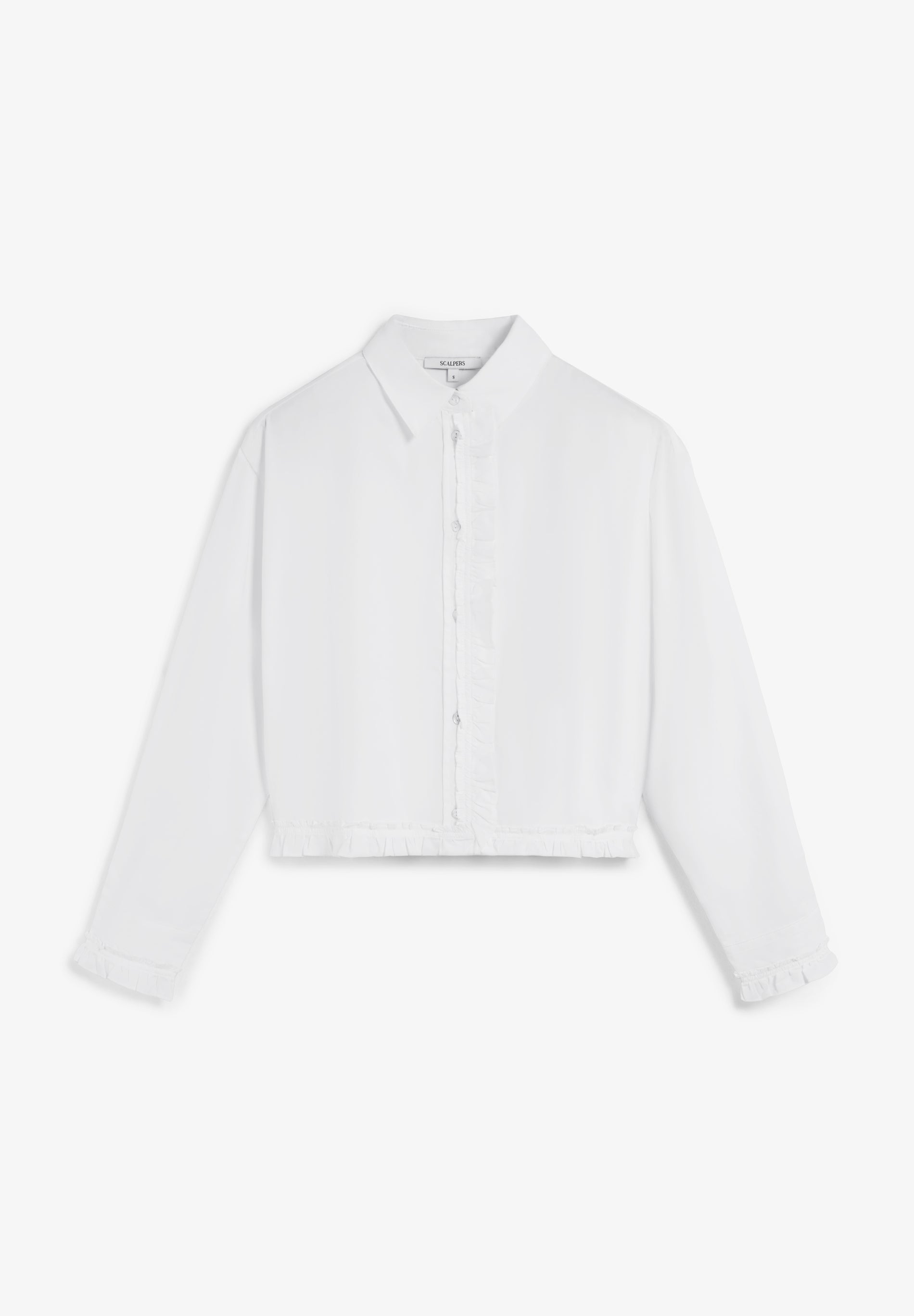 CAMISA CROPPED FRUNCES - Scalpers