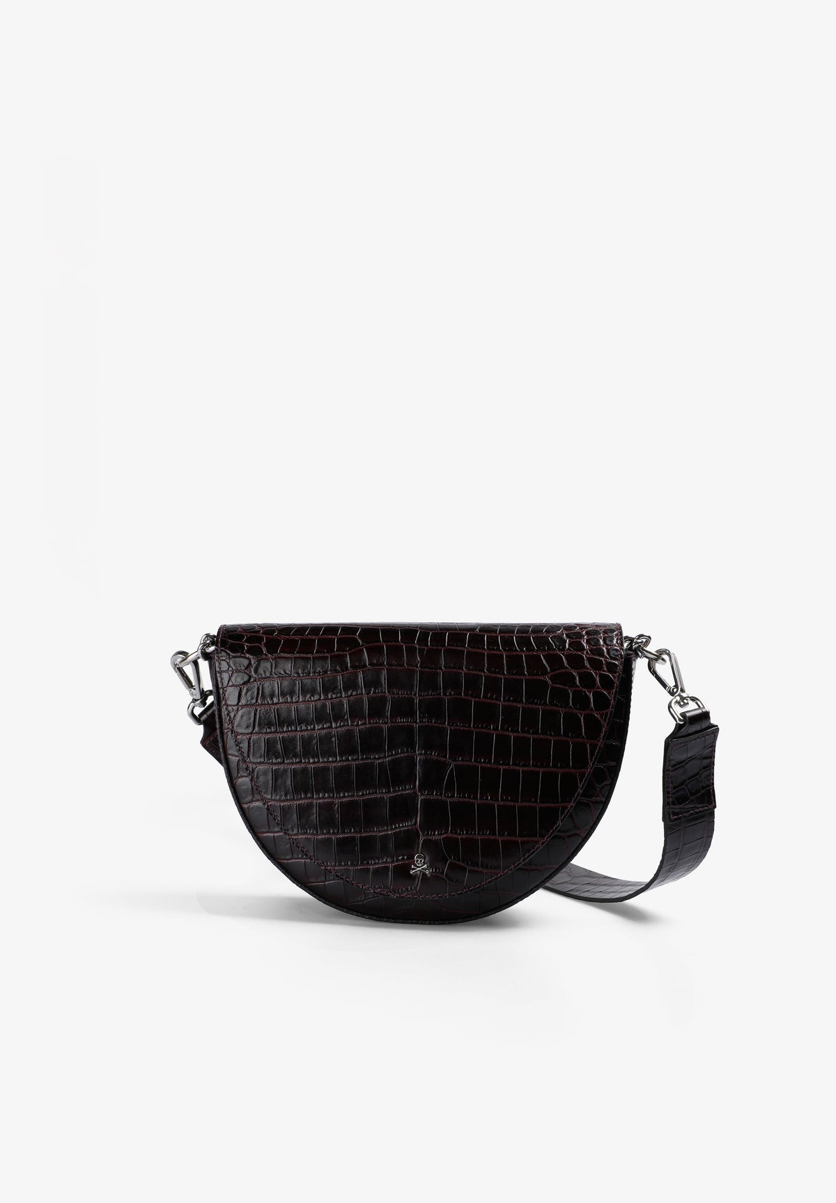 BOLSO PIEL GRABADA CADENA