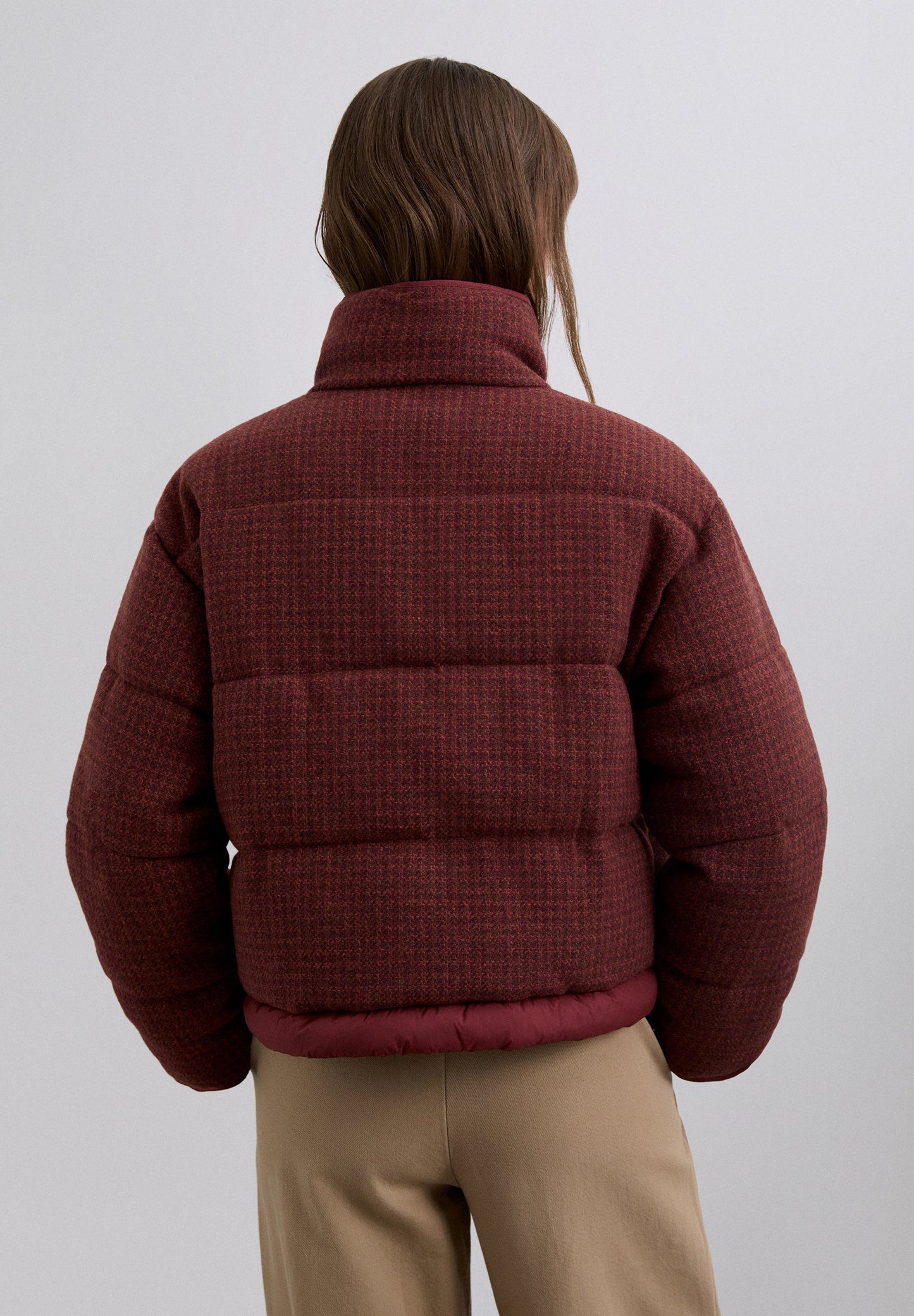 ABRIGO BOMBER ACOLCHADO CUADROS