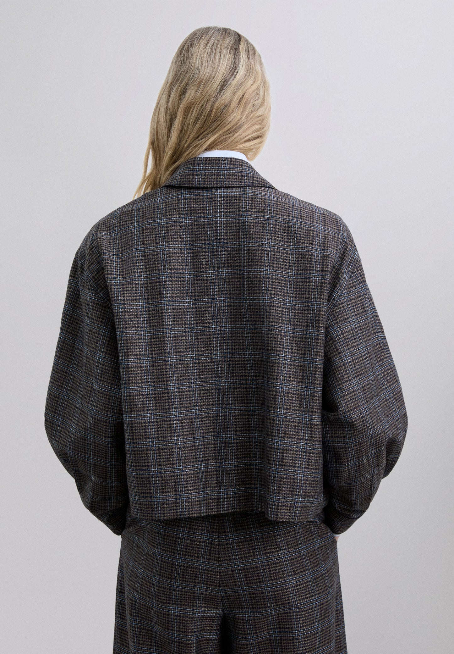 CHAQUETA CUADROS BOLSILLOS