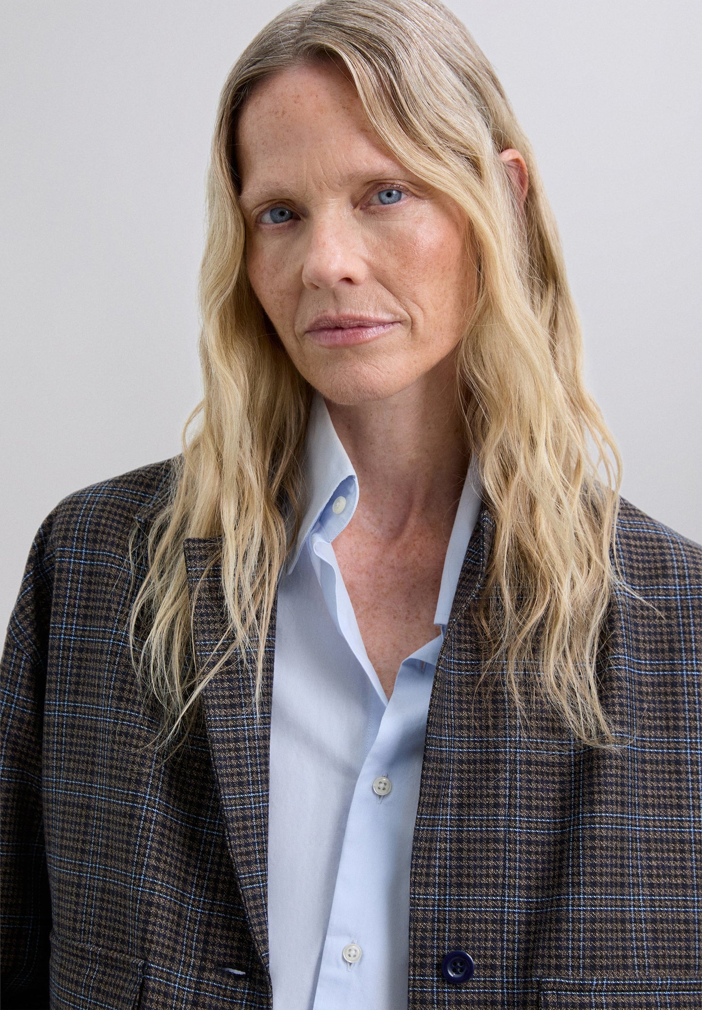 CHAQUETA CUADROS BOLSILLOS