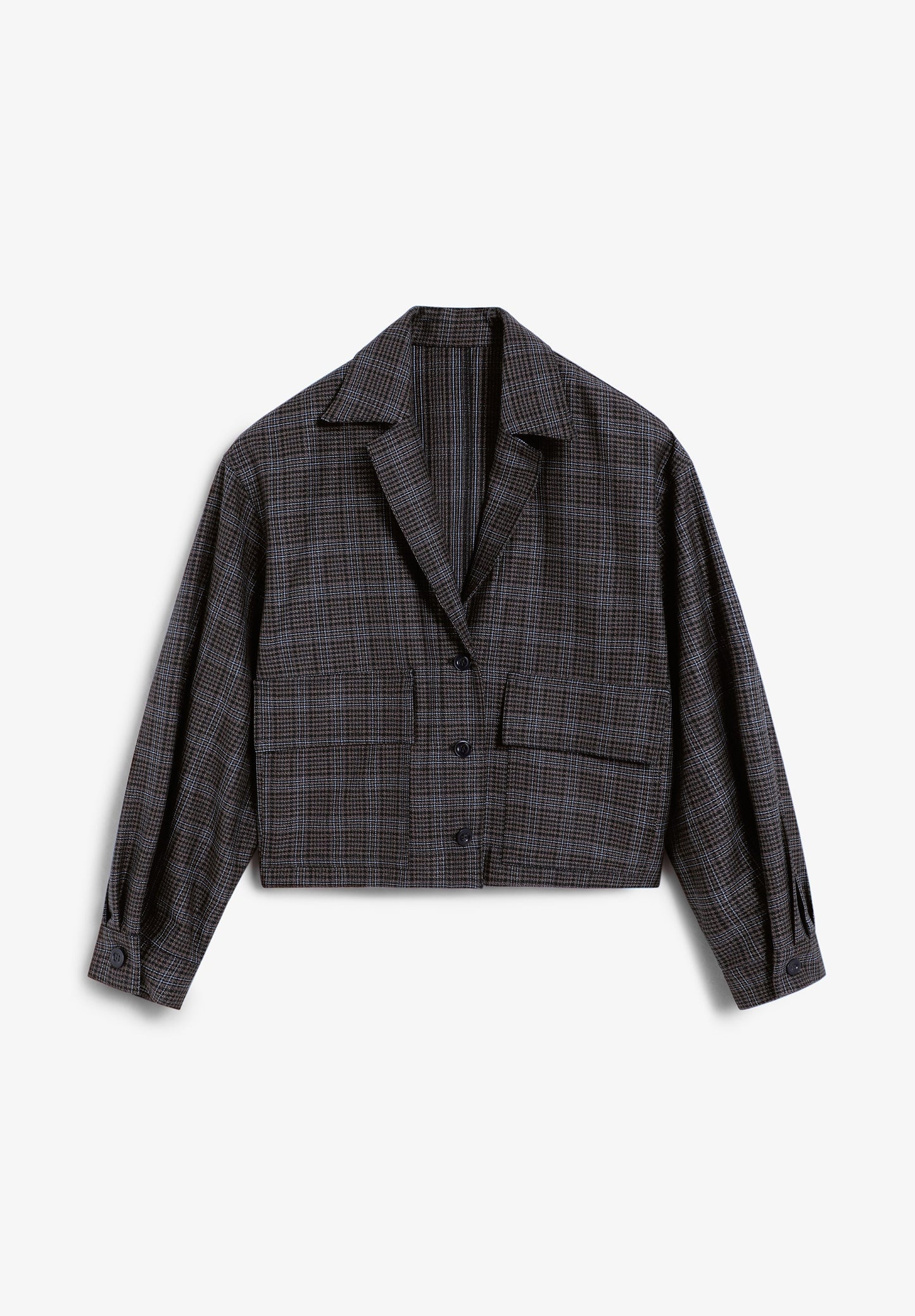 CHAQUETA CUADROS BOLSILLOS