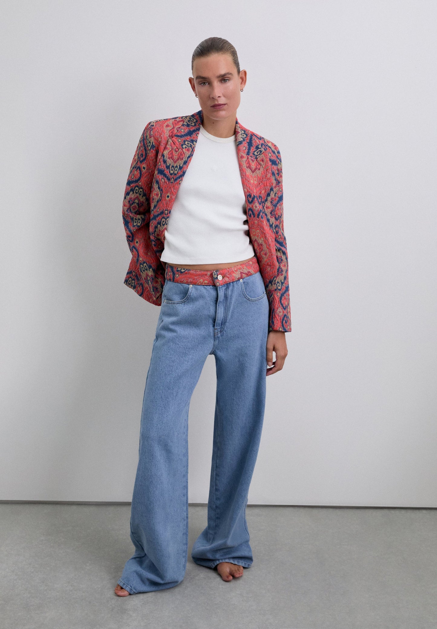 BLAZER ESTAMPADO JACQUARD