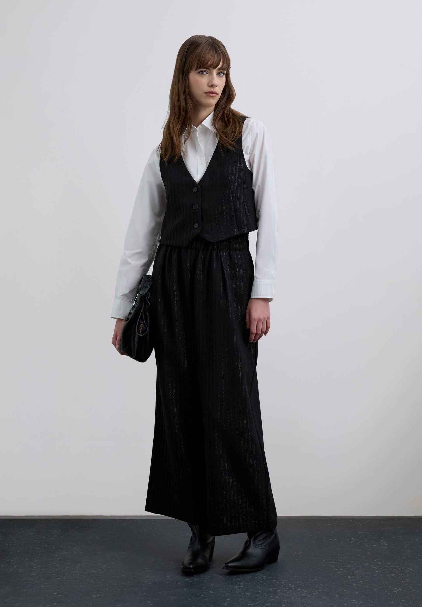 CHALECO RAYAS LÚREX