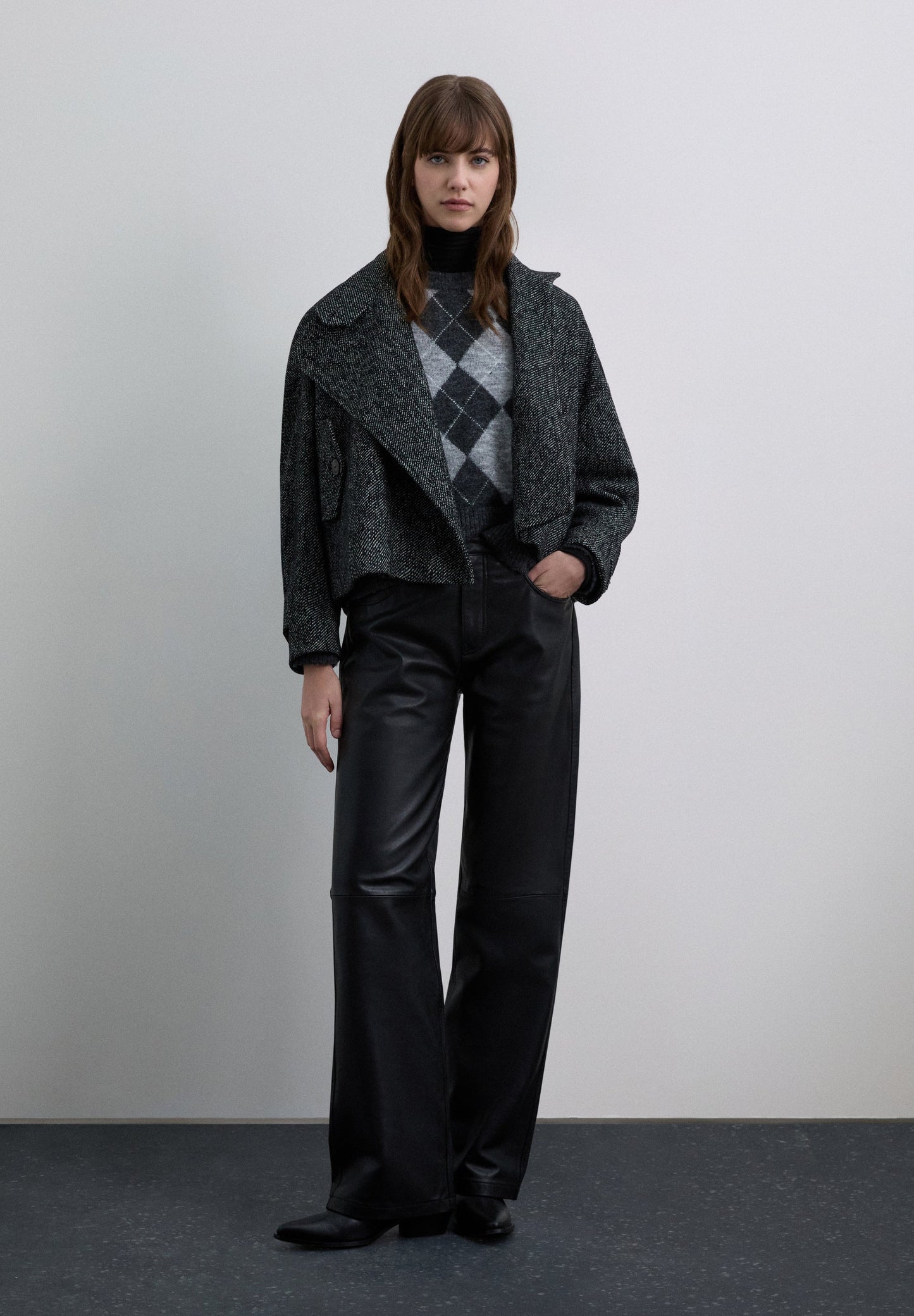 CHAQUETA SARGA CRUZADA