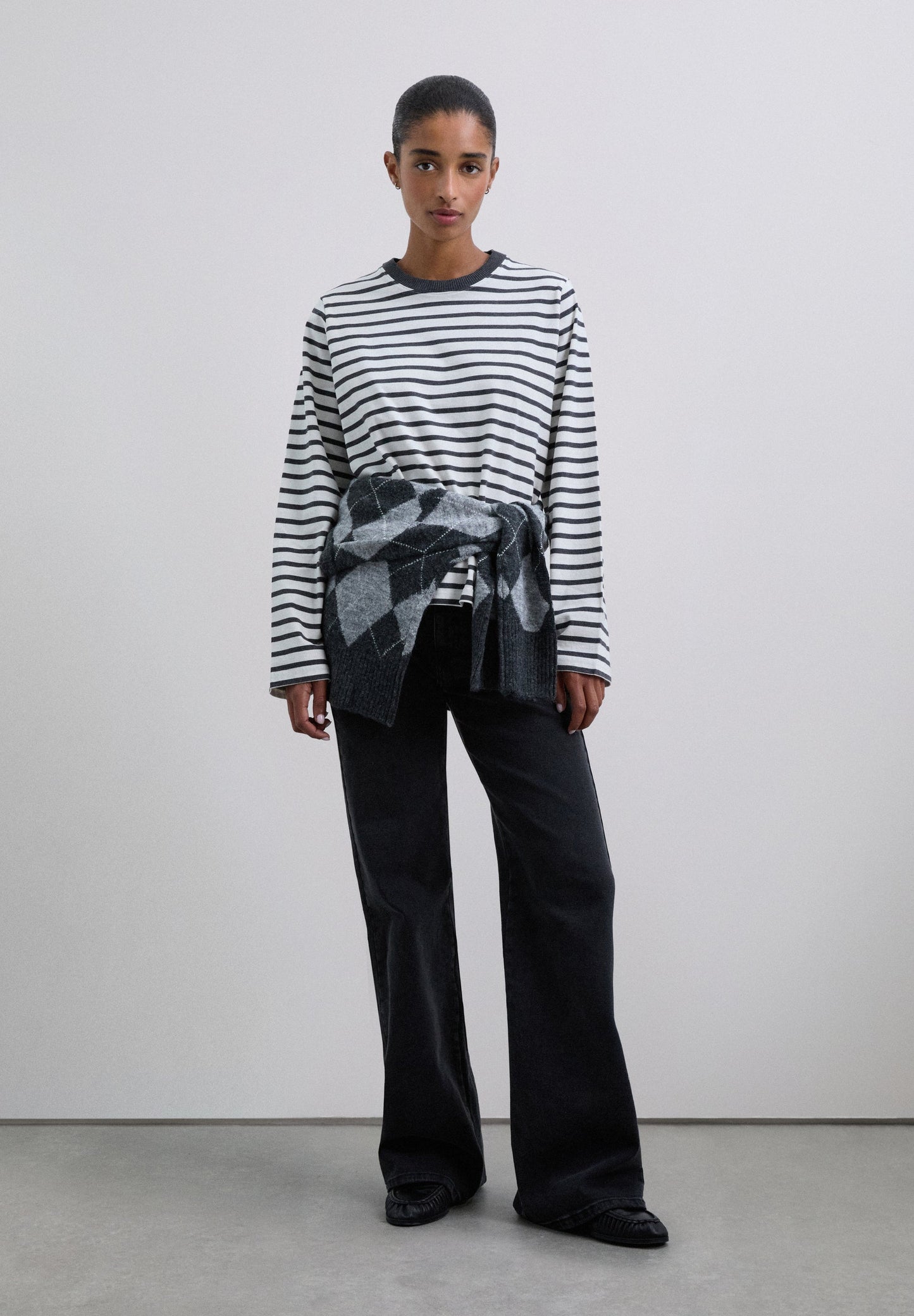 CAMISETA RAYAS MANGA LARGA