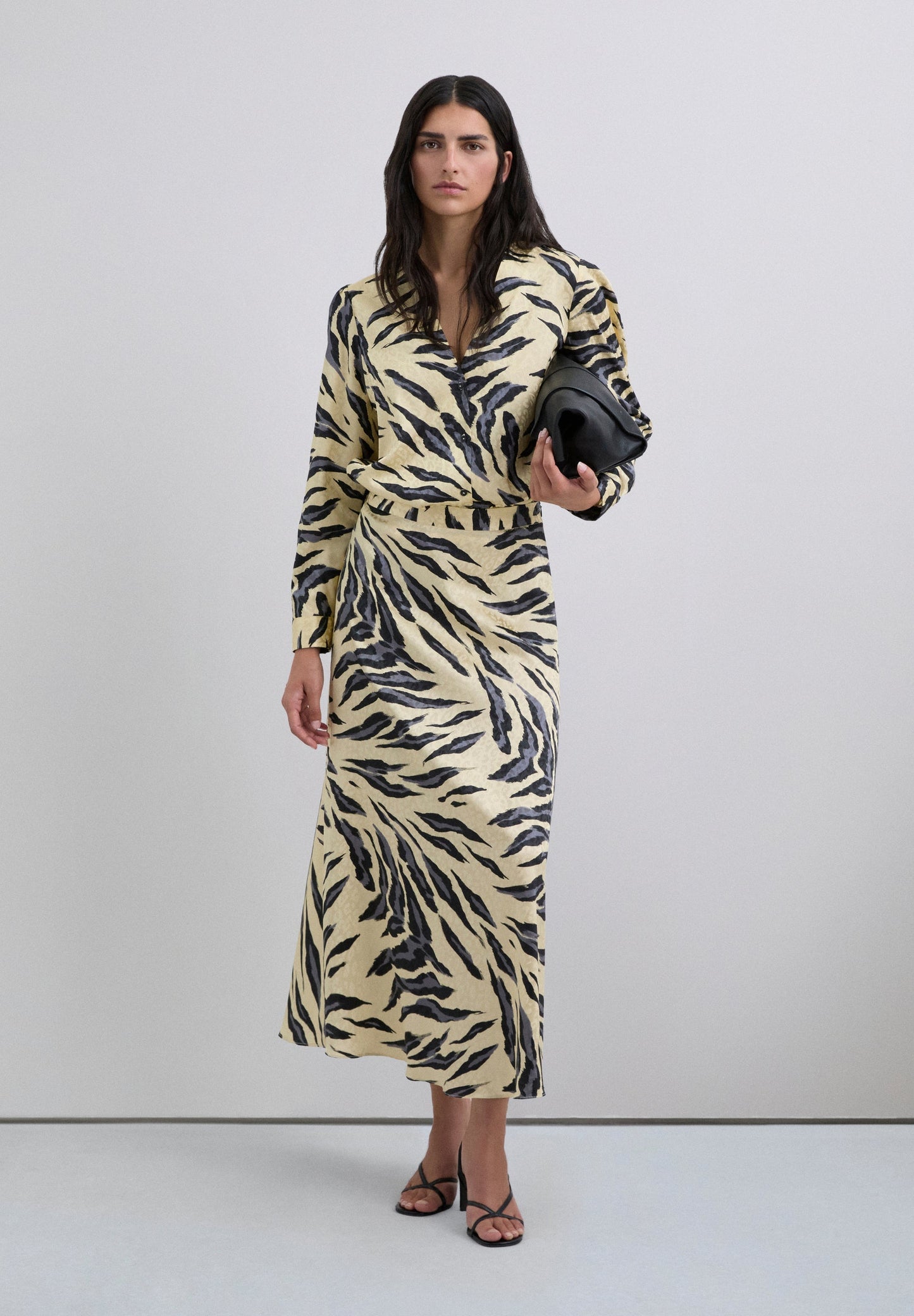 FALDA MIDI ANIMAL PRINT