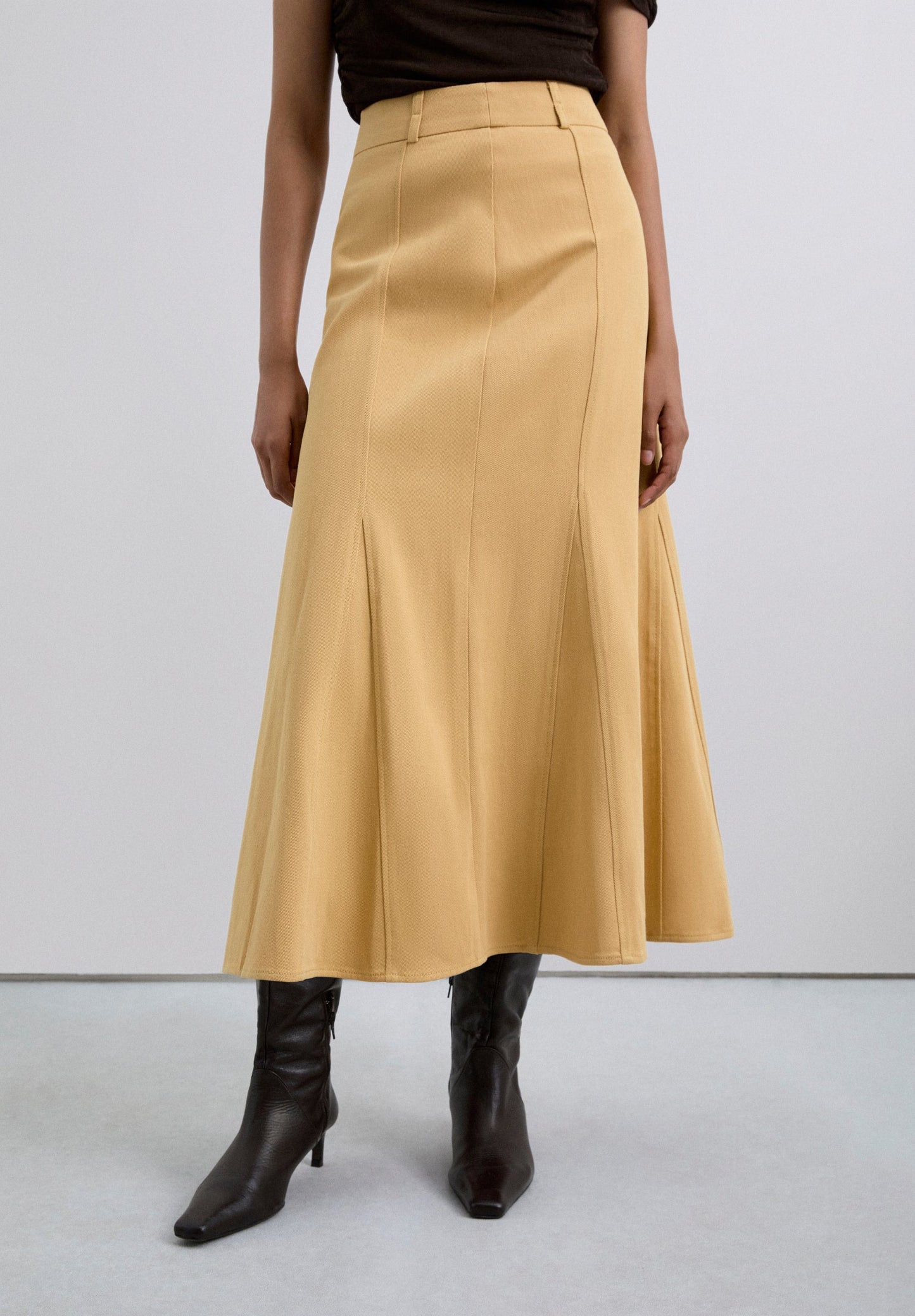 FALDA MIDI PLIEGUES