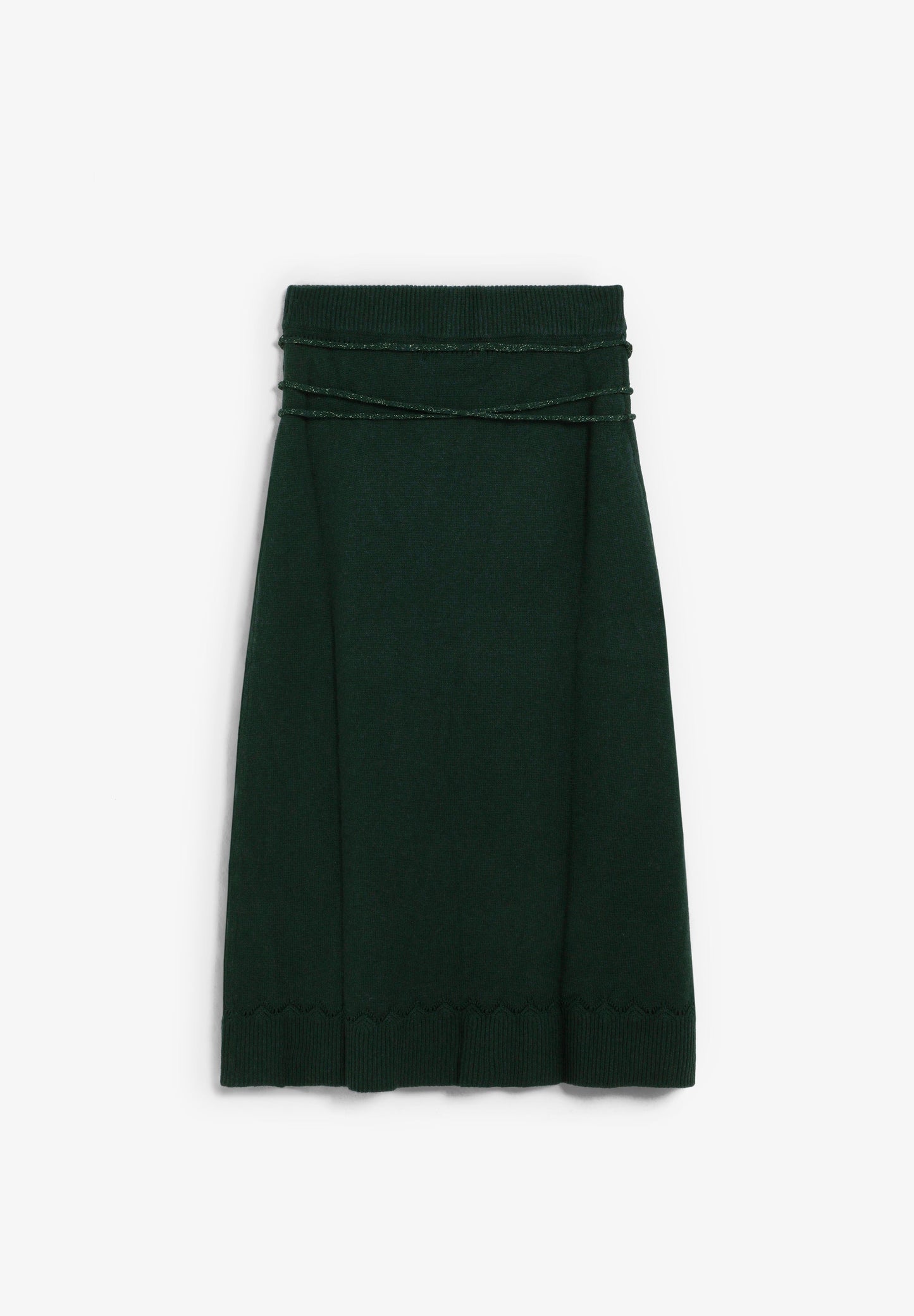 FALDA PUNTO CORDÓN METALIZADO