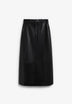 FALDA MIDI PIEL