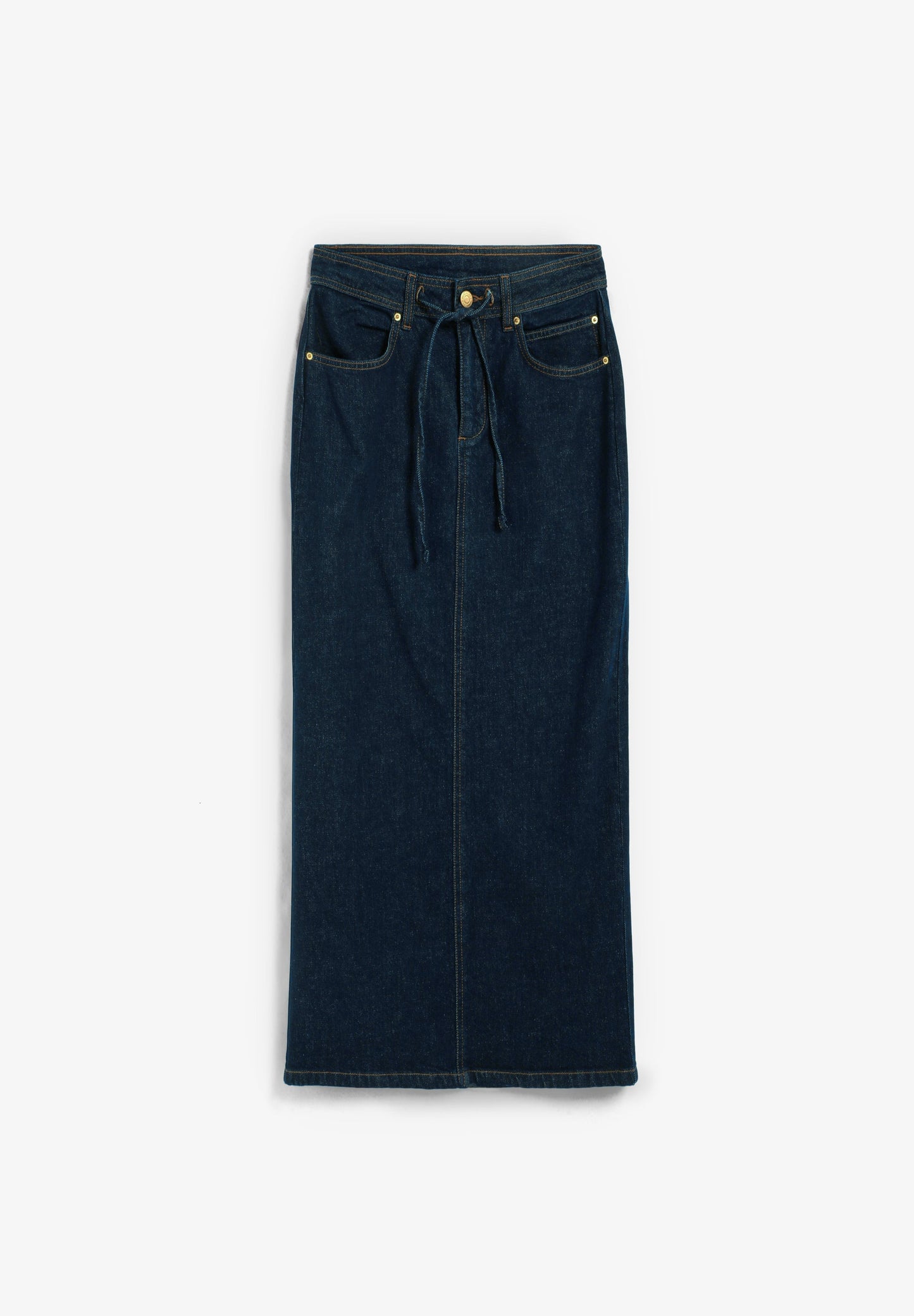 FALDA DENIM MIDI