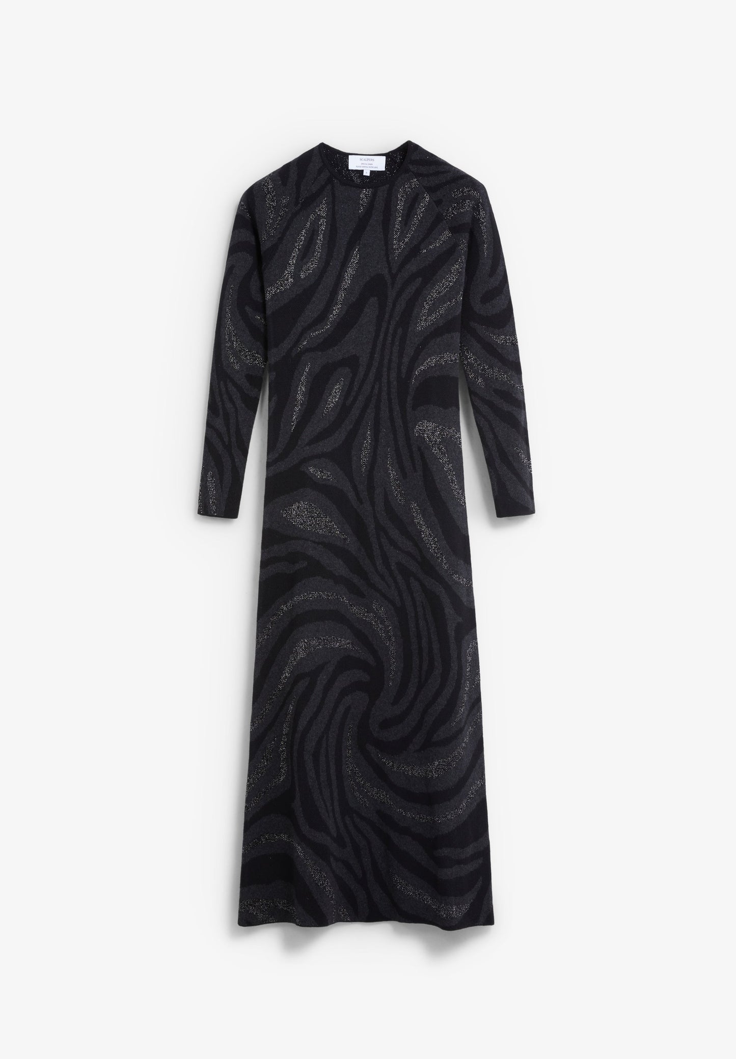 VESTIDO LARGO PUNTO ESTAMPADO