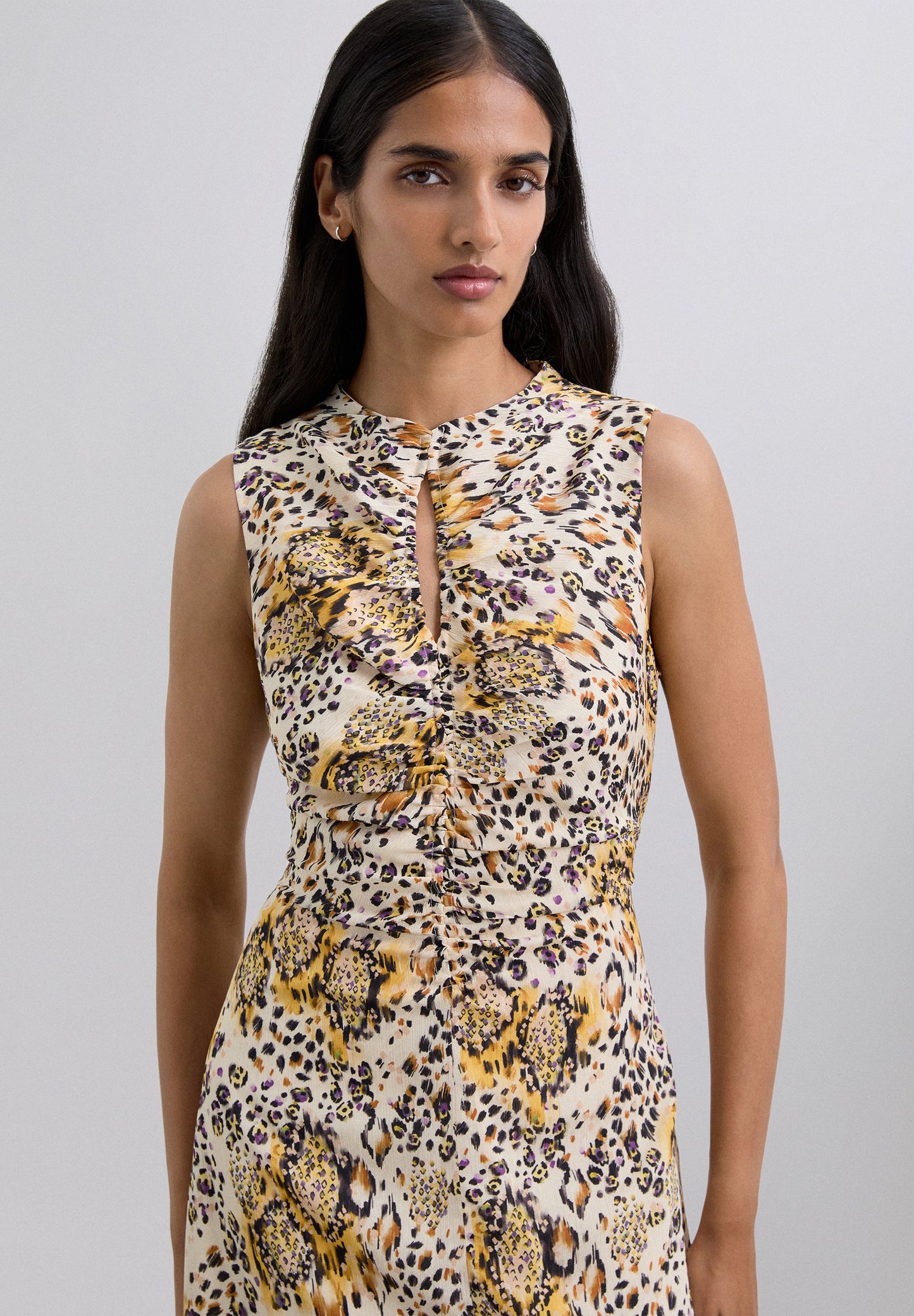 VESTIDO LARGO ANIMAL PRINT