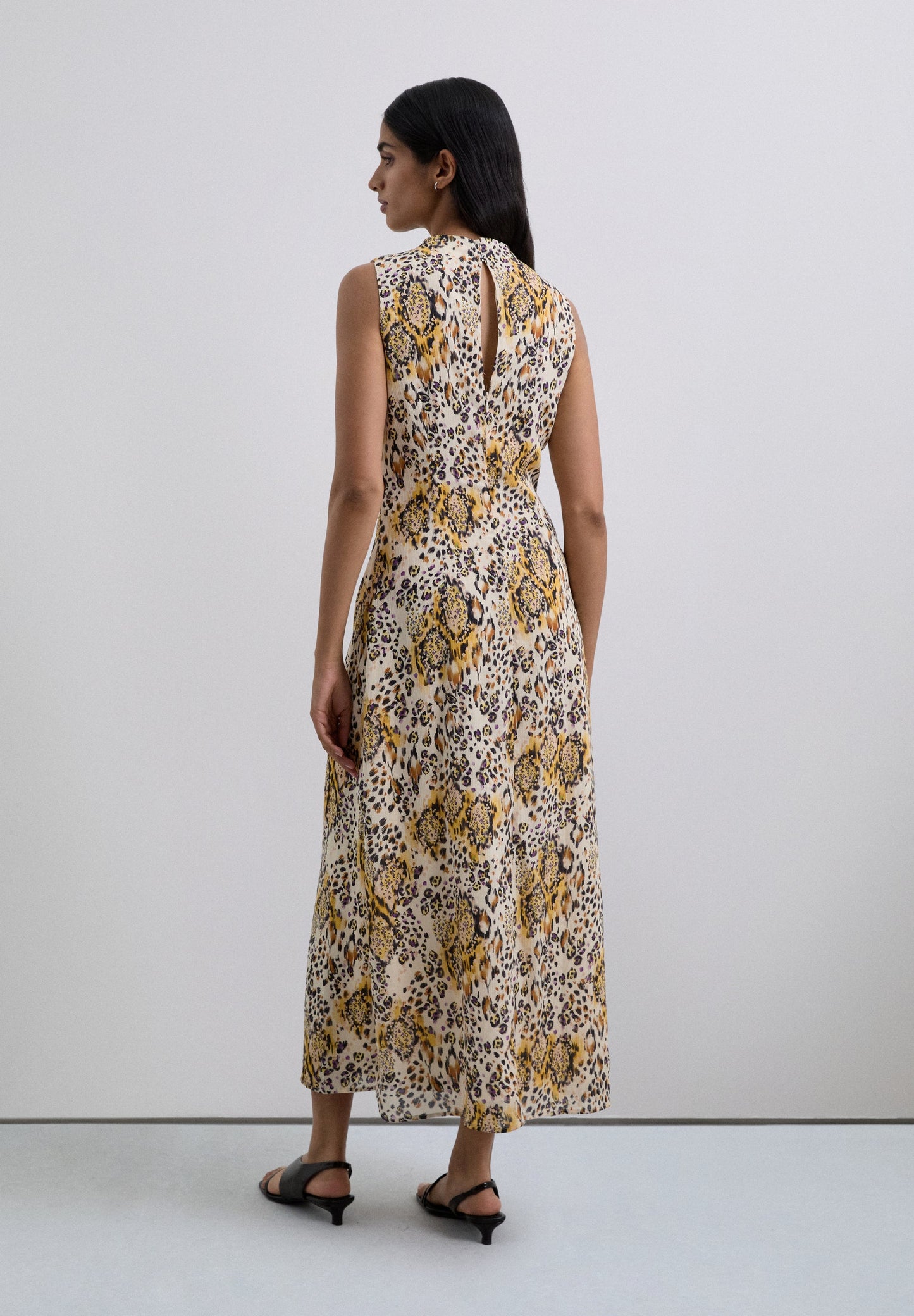 VESTIDO LARGO ANIMAL PRINT