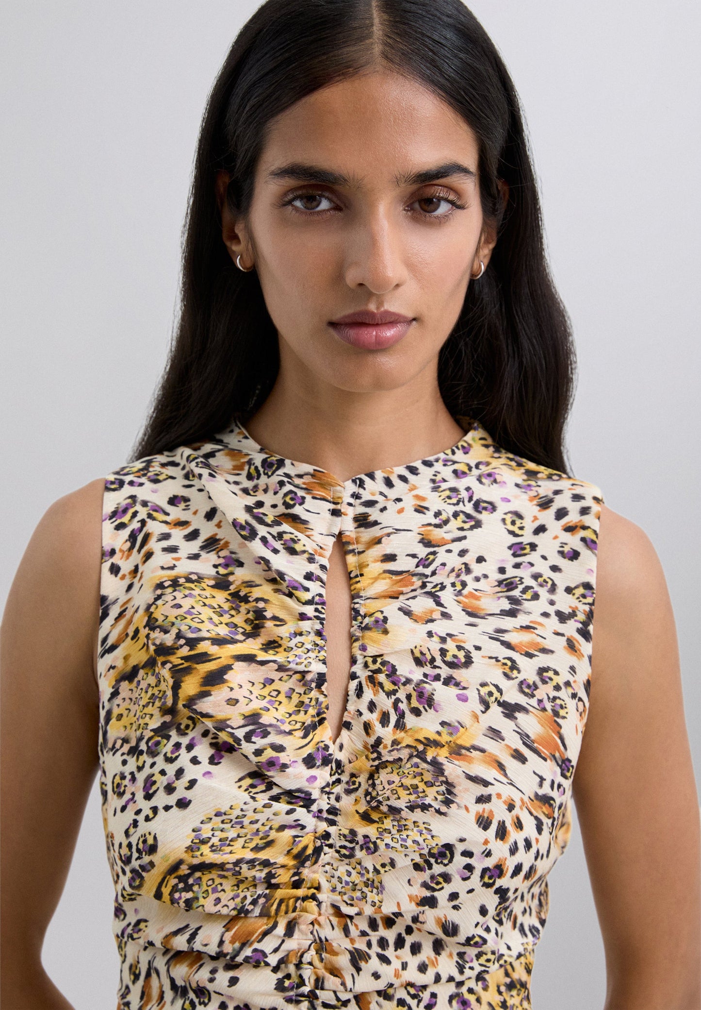 VESTIDO LARGO ANIMAL PRINT