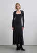 VESTIDO MIDI ESTRUCTURADO